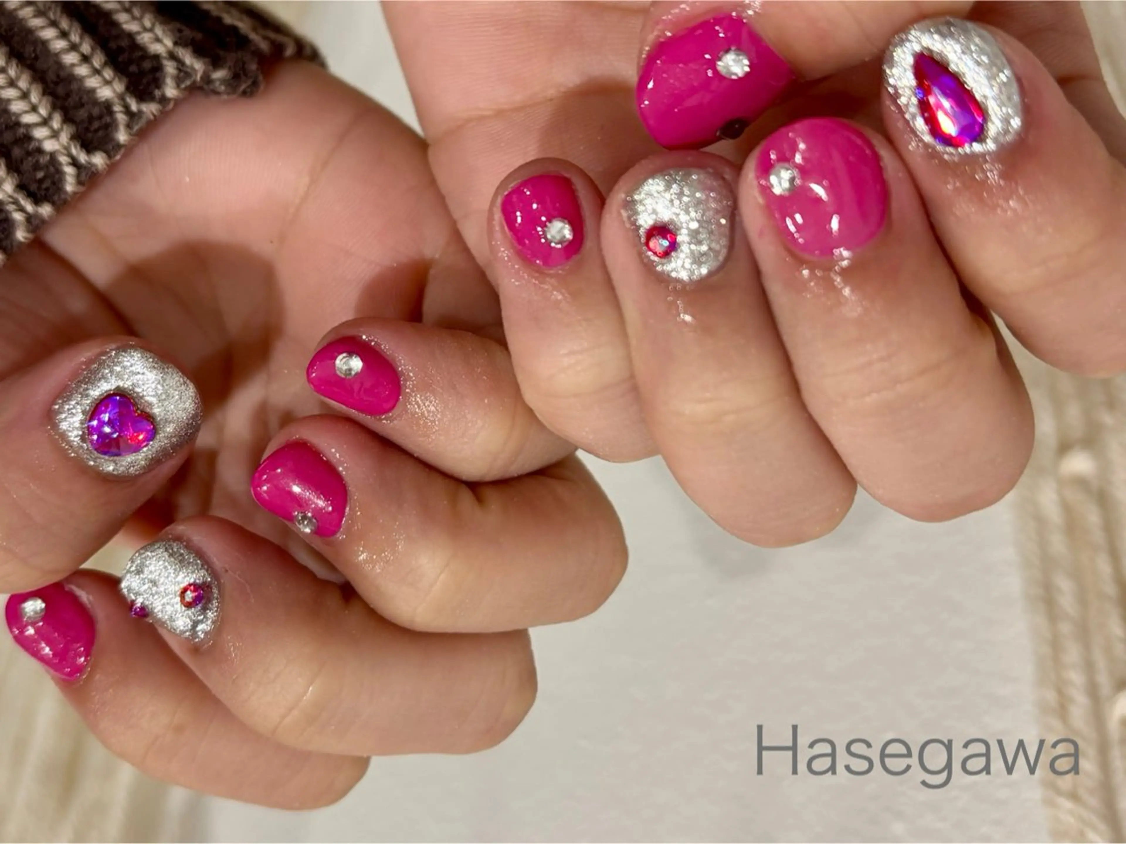 ネイル ワンカラーネイル DROP所属・DROP 長谷川のネイルデザイン