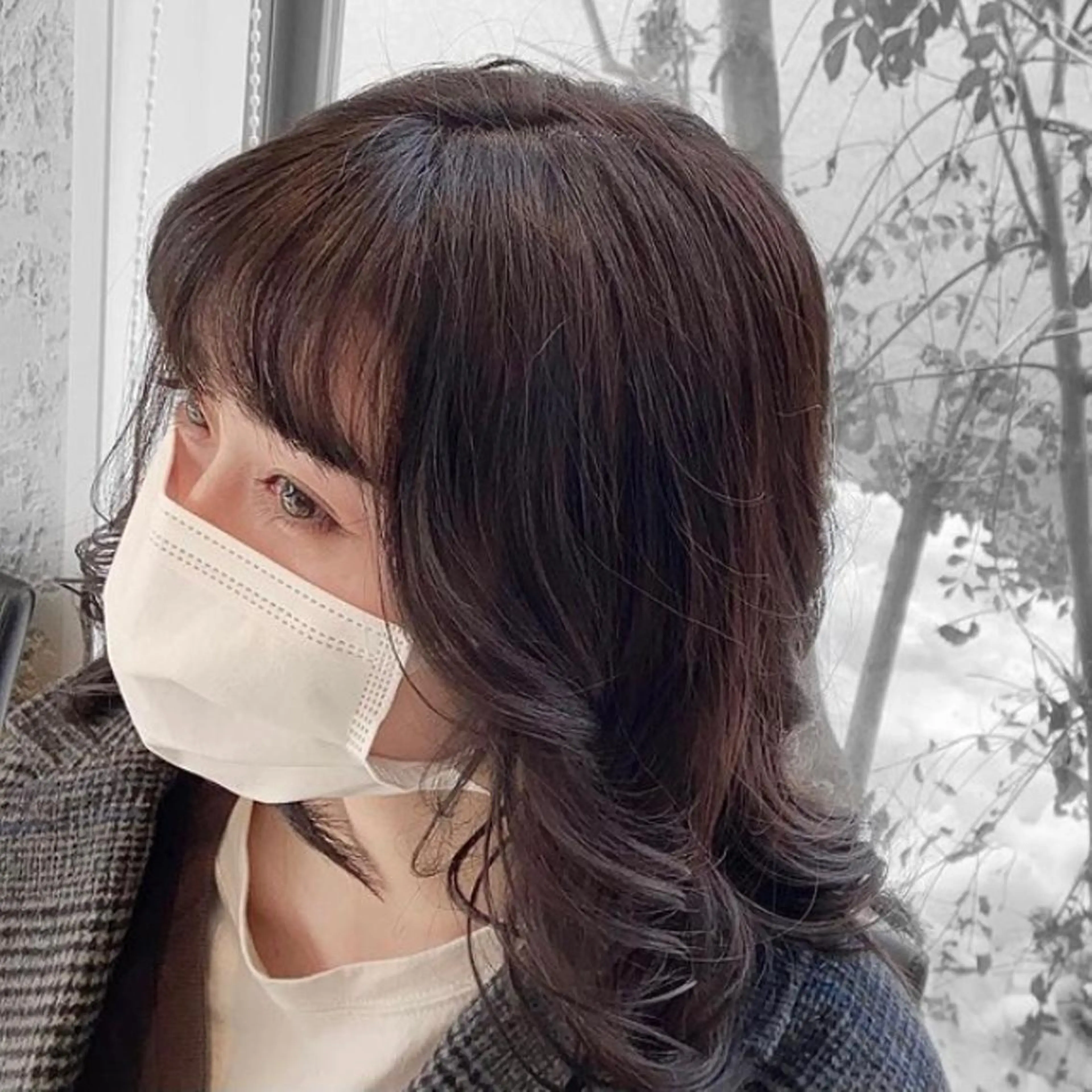 ミディアム カラー ヘアアレンジ 杉木 勝太のヘアスタイル