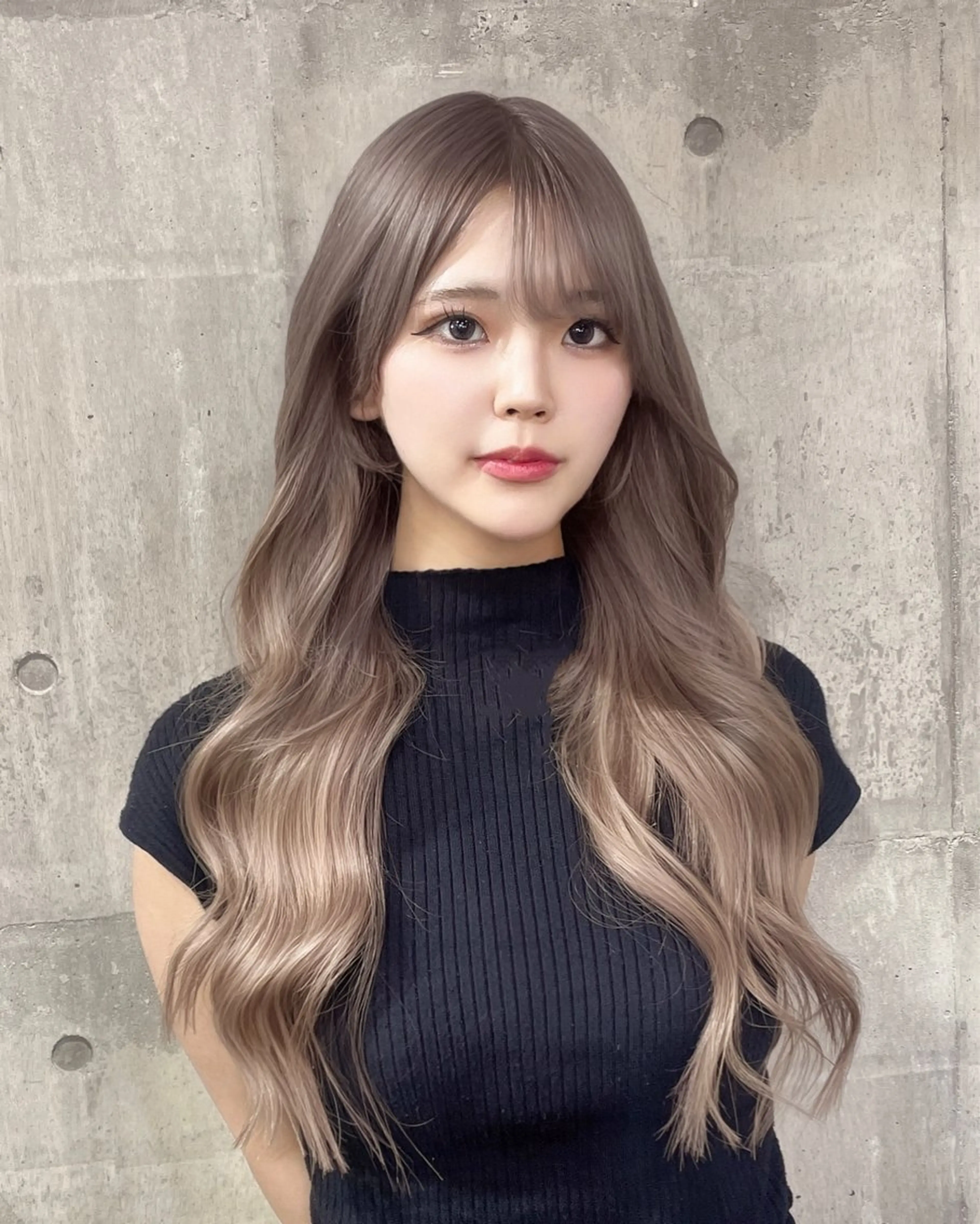 ロング カラー ヘアカラー エクステ MIRAC所属・Ryoichi⛓️ 韓国ヘア/ハイトーンのヘアスタイル