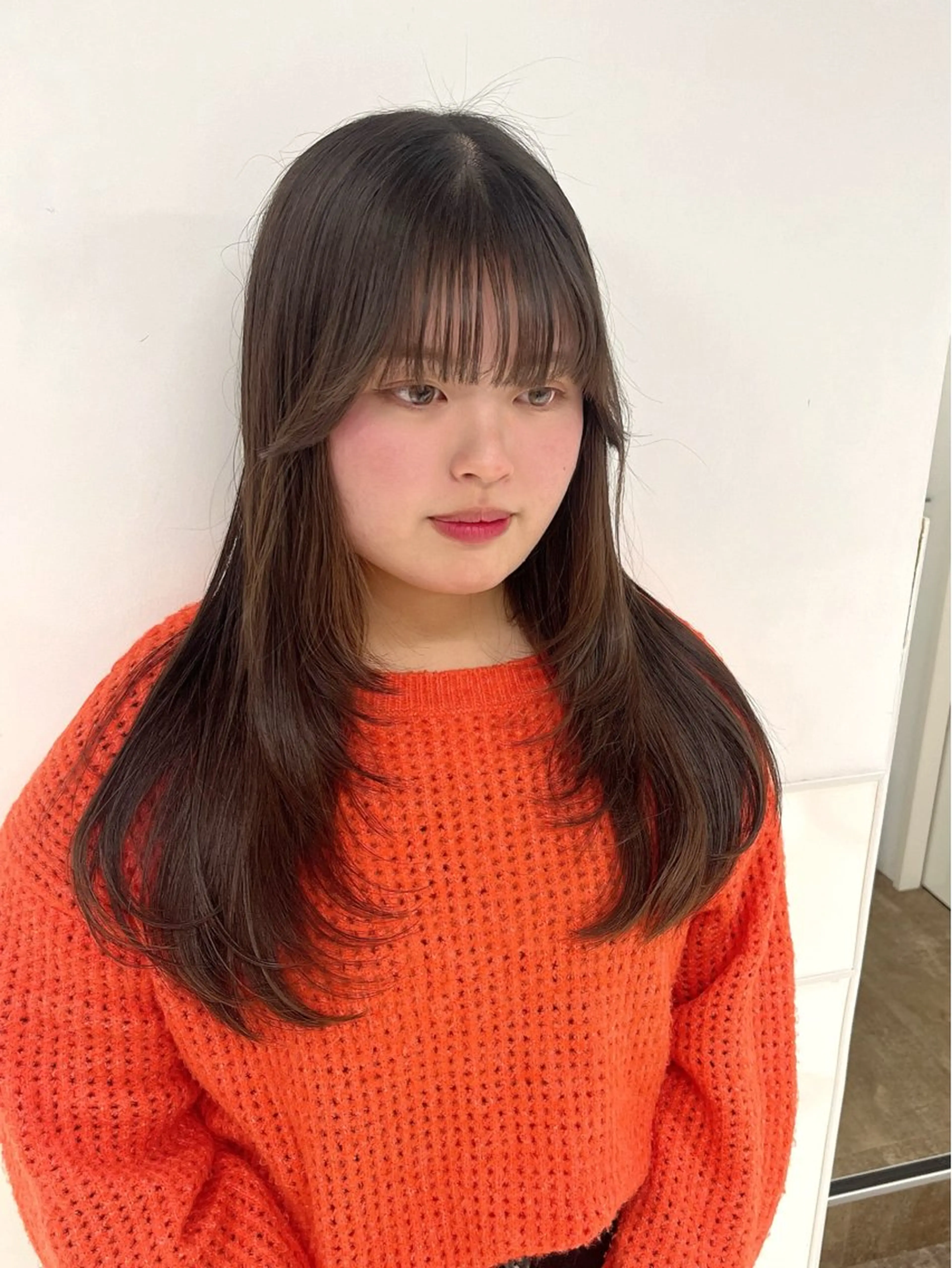 ロング レイヤーカット りおな/エクステ /ミルクティーカラーのヘアスタイル