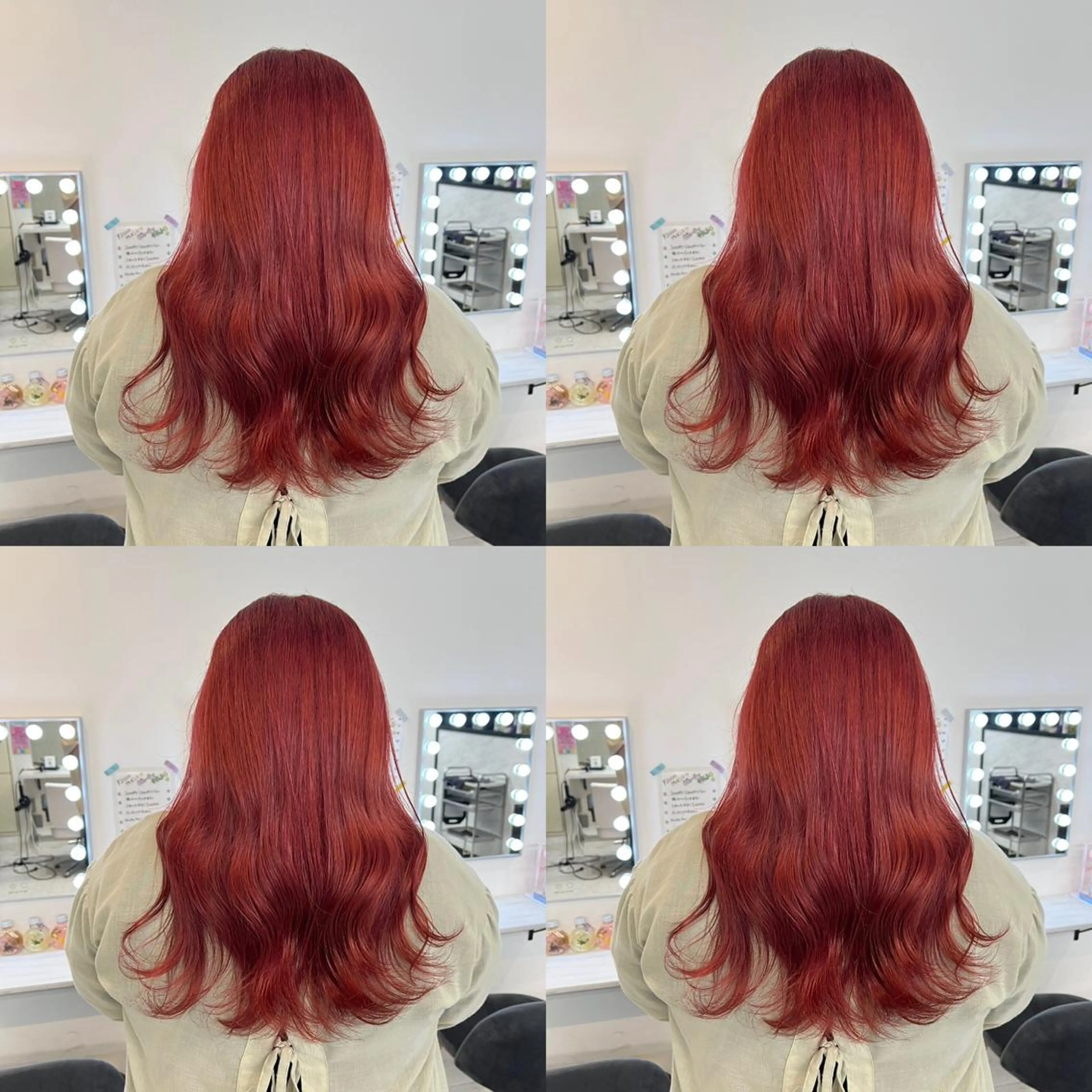 セミロング カラー ピンクカラー ✨髪質改善✖︎韓国 レイヤー✨ナカムラのヘアスタイル