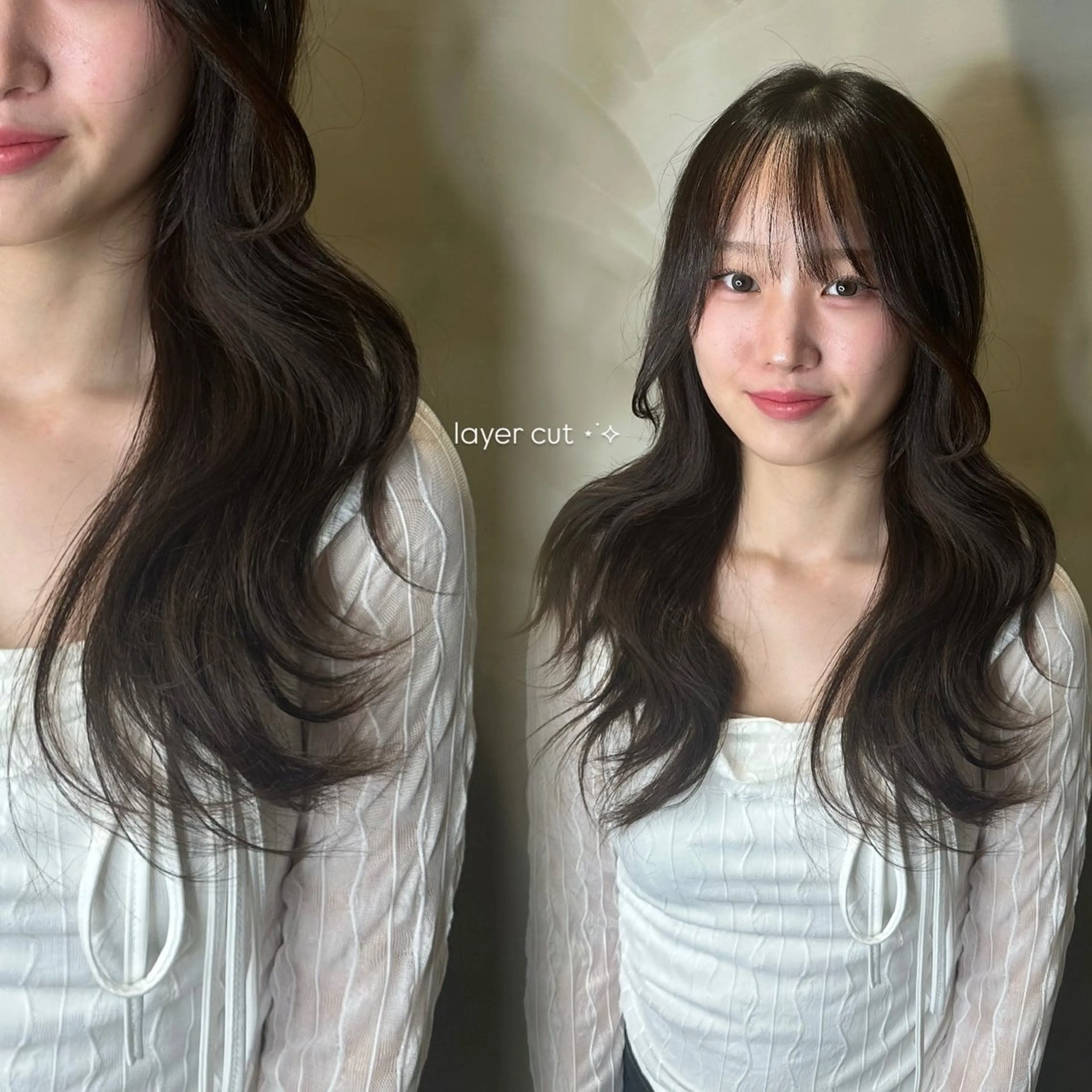 ロング カット ヘアカラー aimu/レイヤー/ カラー/髪質改善のヘアスタイル