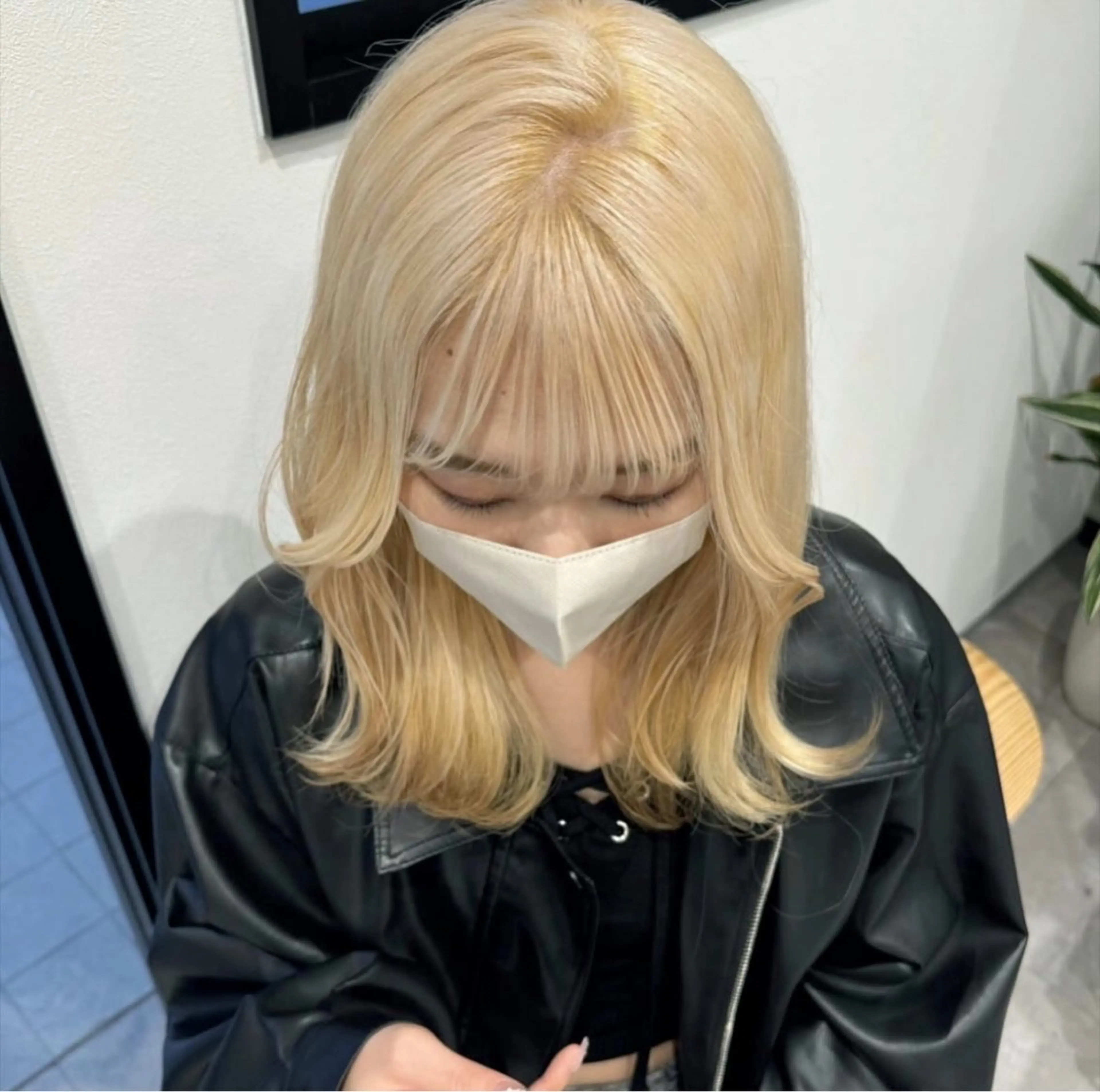 ブリーチを使ったダブルカラーの写真