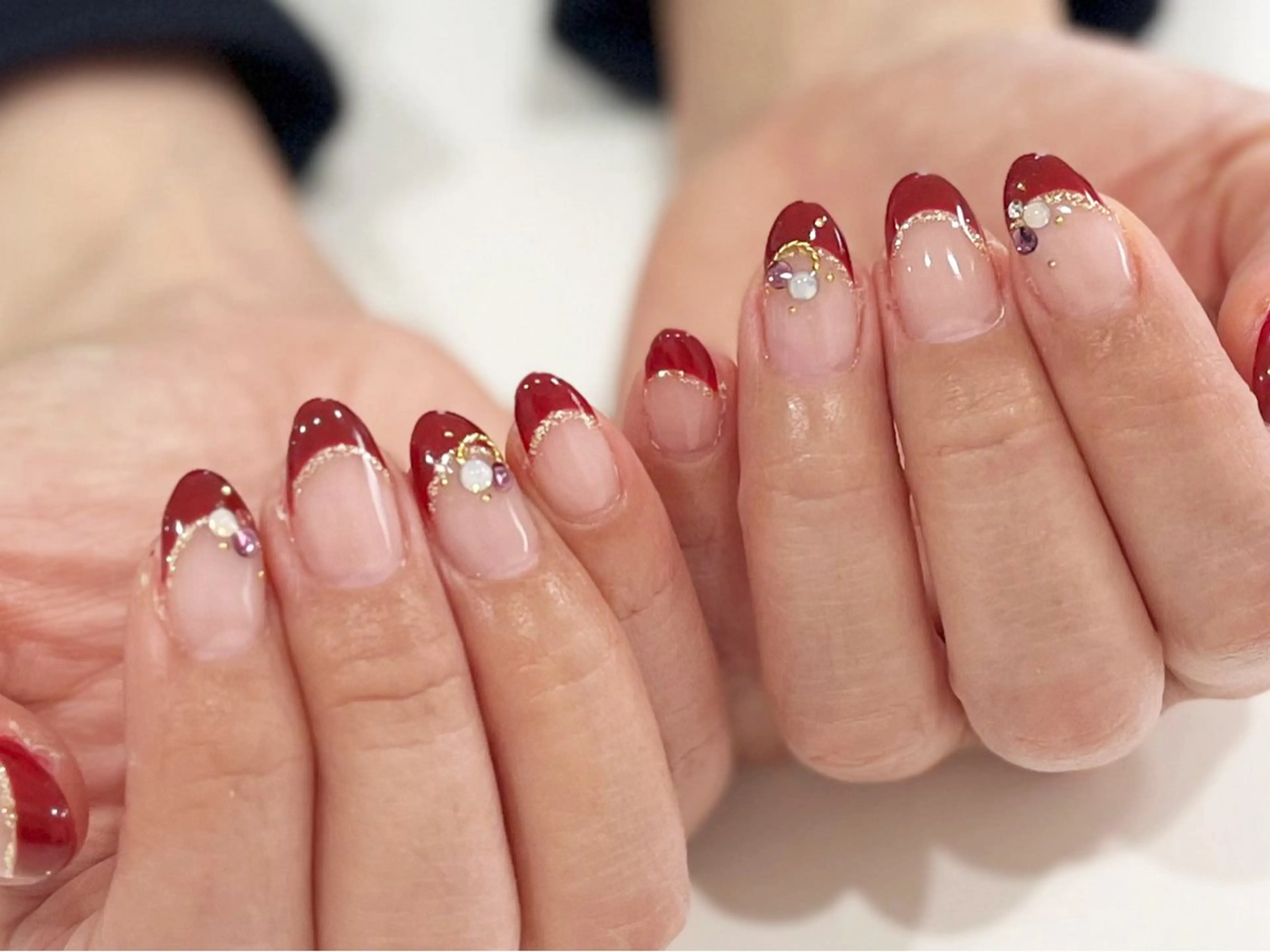 ネイル フットネイル フレンチネイル ニュアンスネイル シンプルネイル 冬ネイル ネイル フフラ所属・nail fufla ♡yamane♡のネイルデザイン