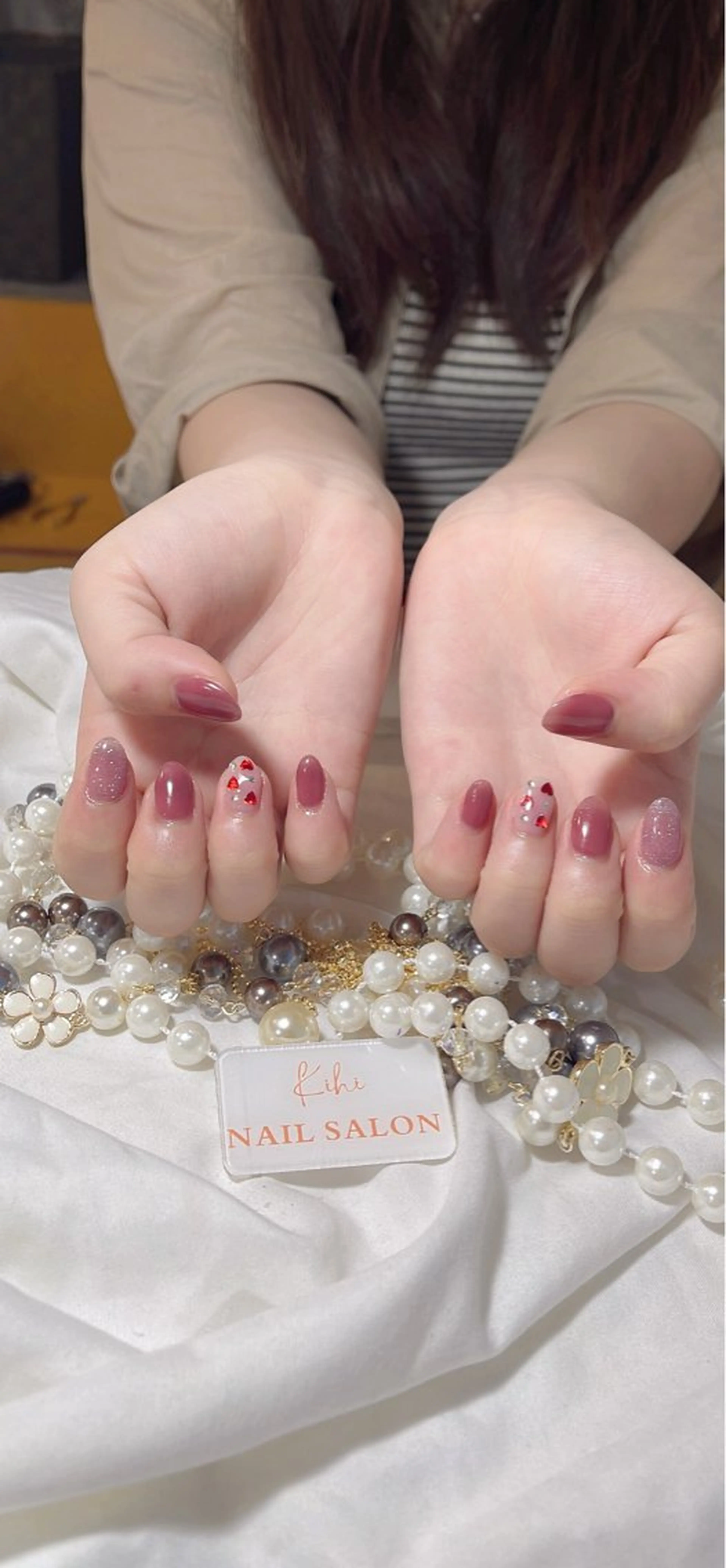 ネイル アートネイル フレンチネイル ジェルネイル グラデーション 韓国ネイル 村中 ハナのネイルデザイン