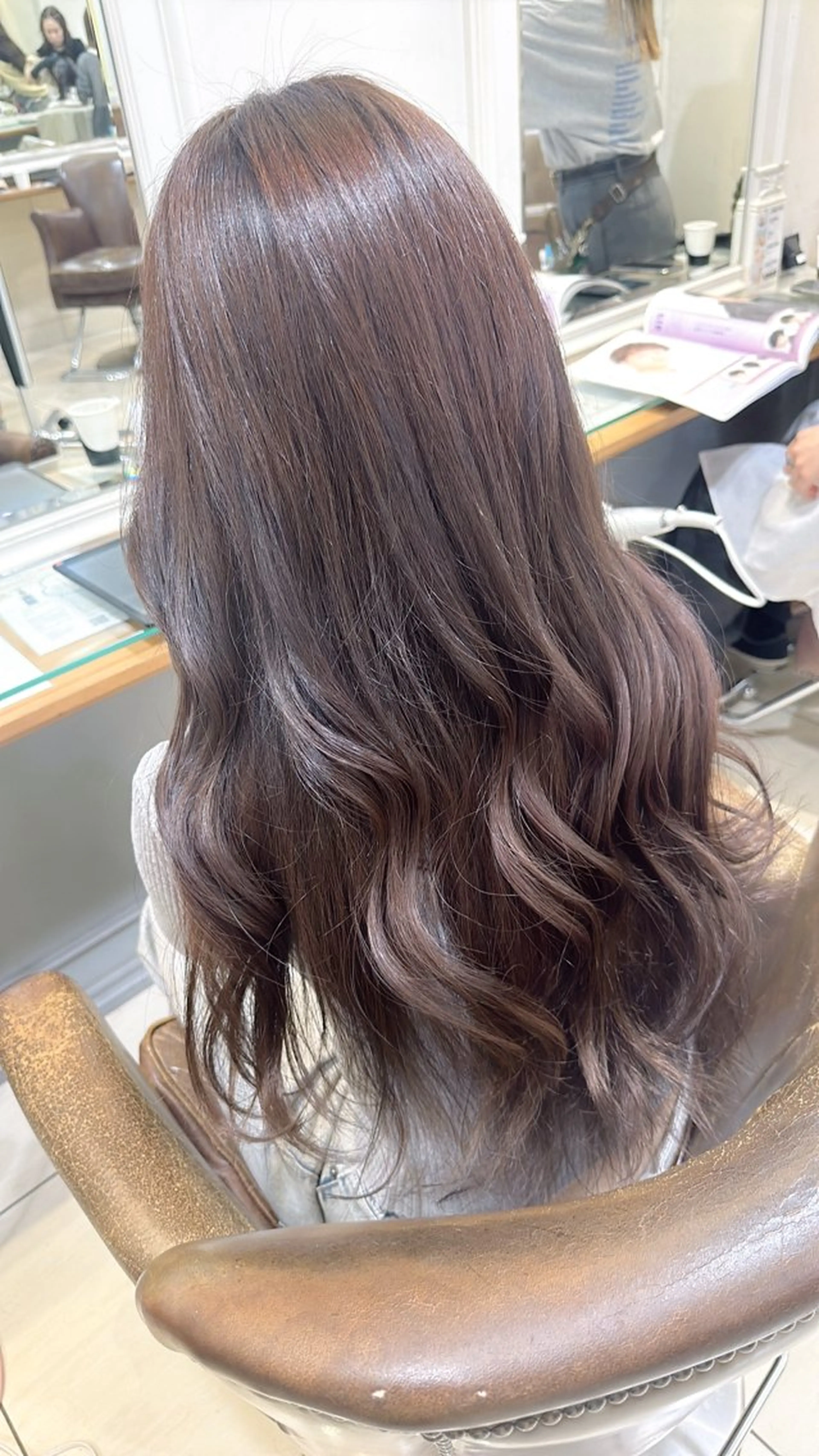 ロング カラー ベージュカラー ラベンダーカラー ラベンダーベージュ カット ヘアカラー ✨カラー支持No.1 🧸ワキ カナコ🧸のヘアスタイル