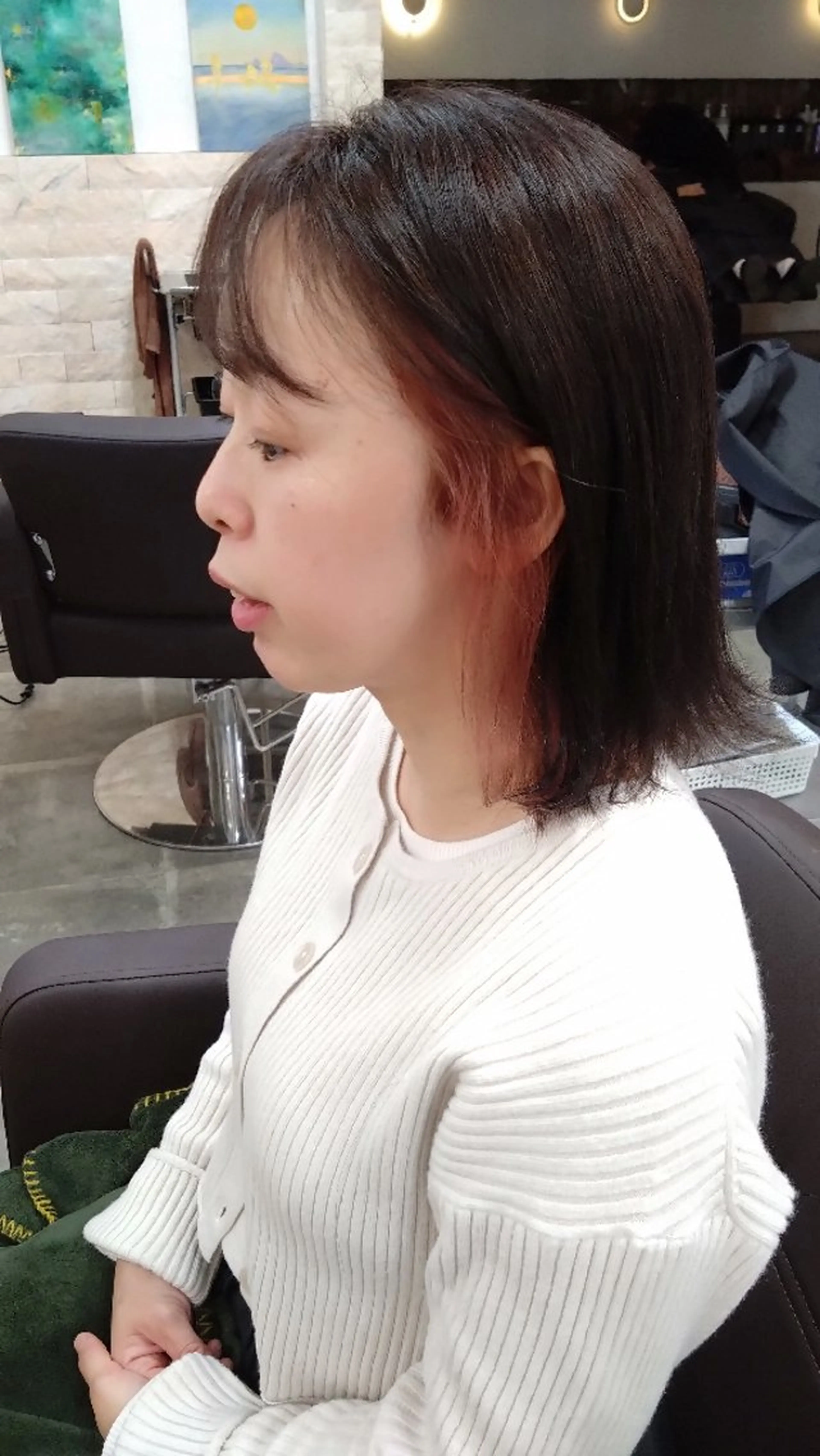 ミディアム est hair selma 自由が丘店所属・有賀 ちかのヘアスタイル