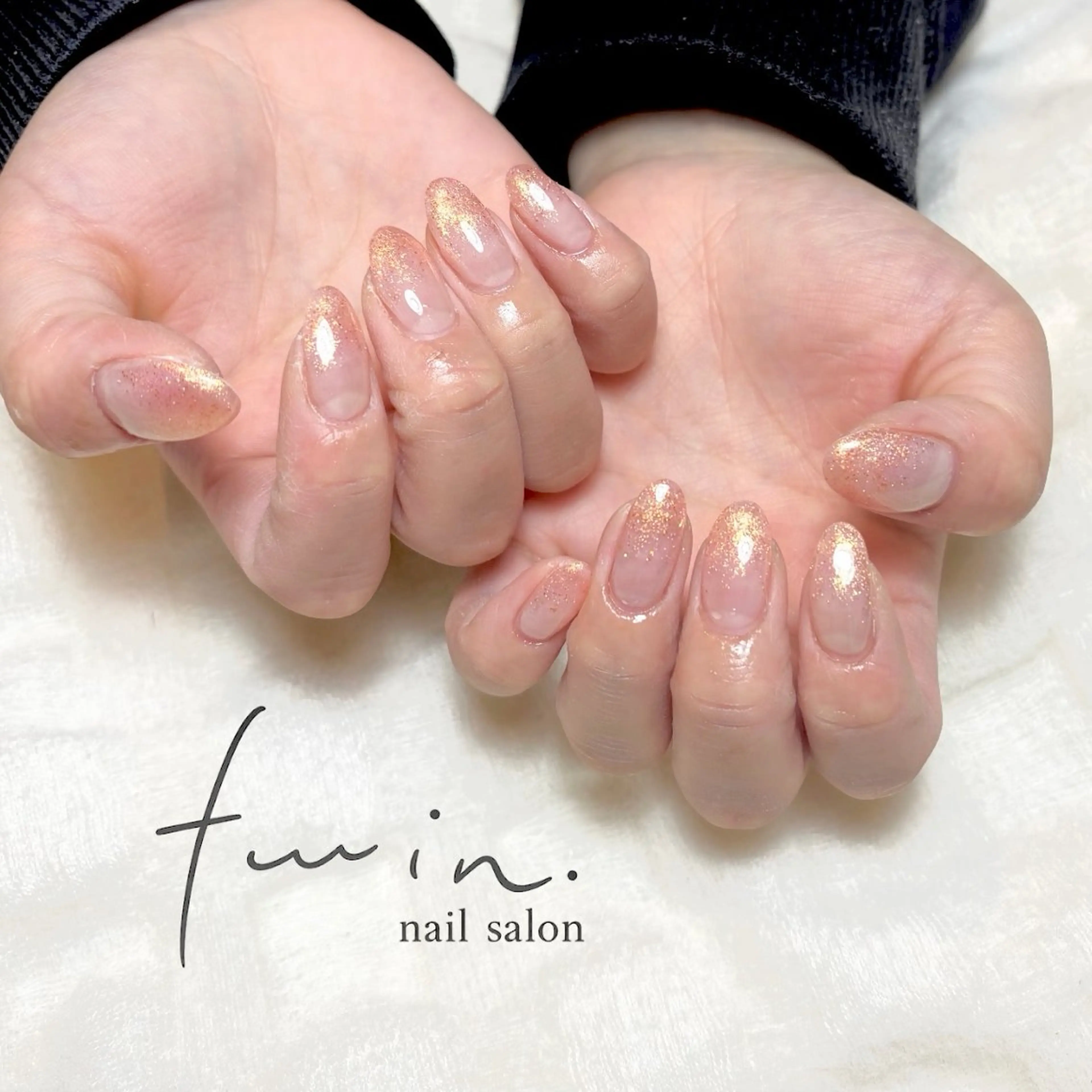 ネイル グラデーション ラメ(グリッター) ラメグラデーション ハンドネイル twin. kanahaのネイルデザイン