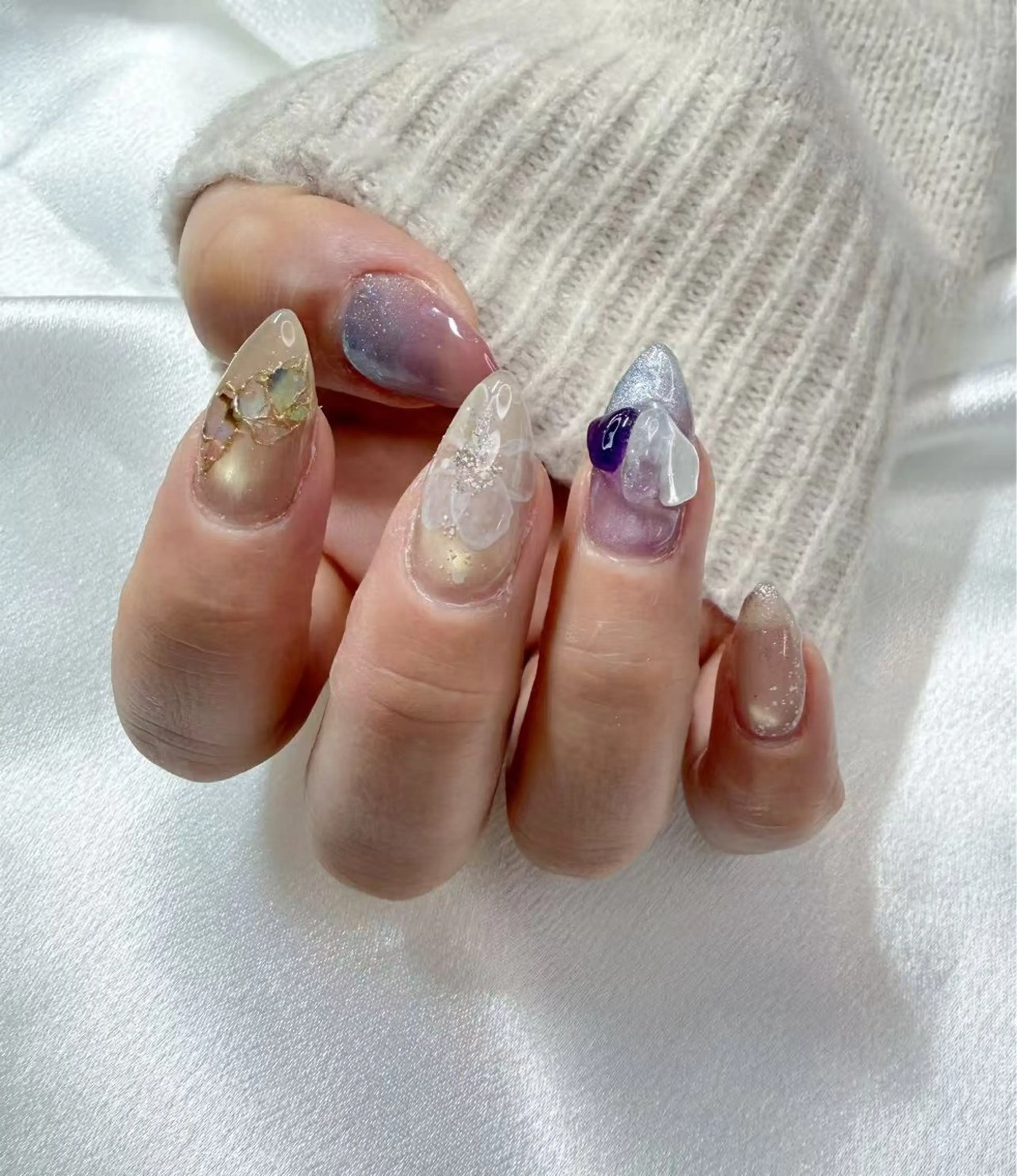 ネイル 春ネイル ハンドネイル Maylie Nail所属・キイ サロンのネイルデザイン