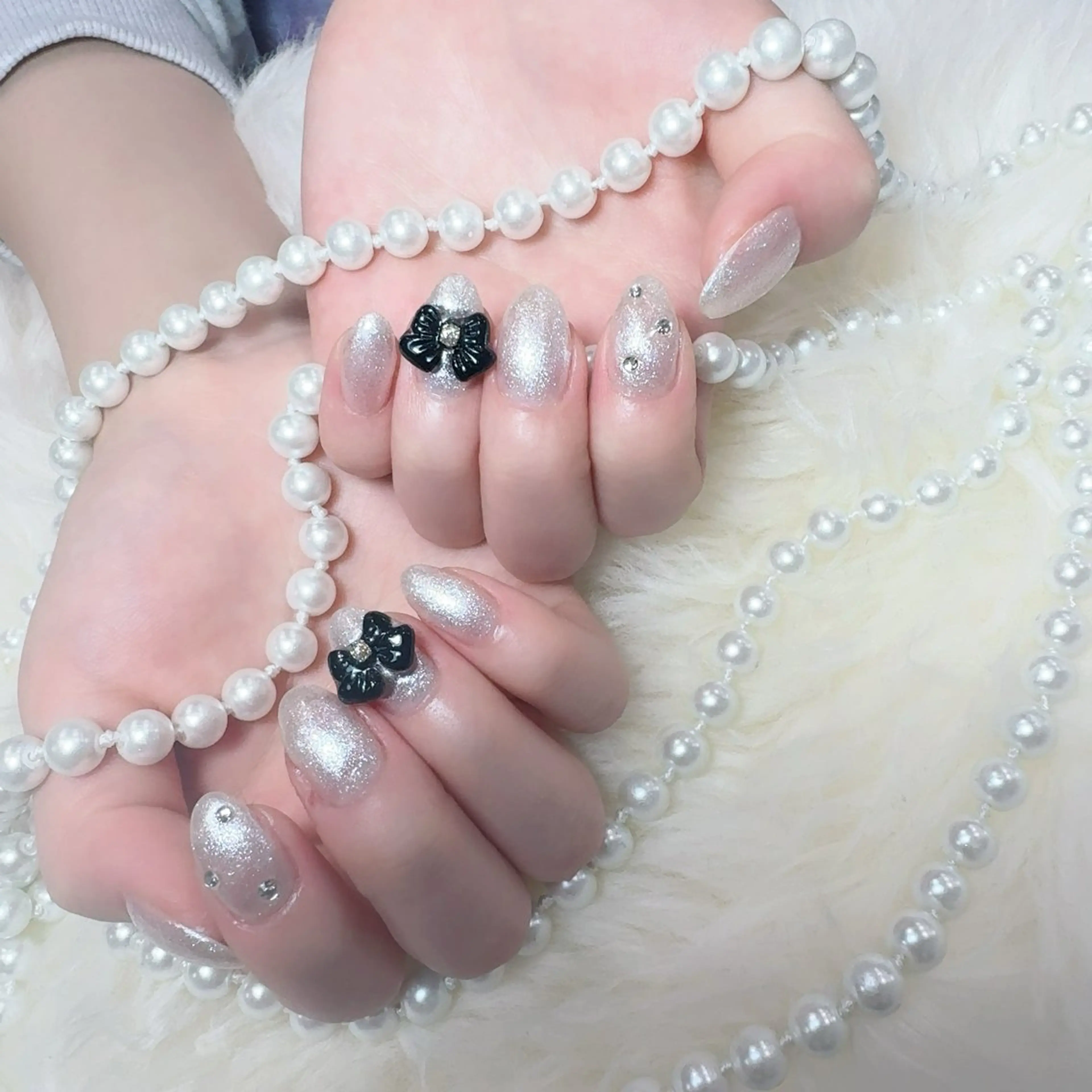 ネイル アートネイル フラッシュネイル フレンチネイル ジェルネイル ガラスフレンチ ハンドネイル You&Me Yukiのネイルデザイン