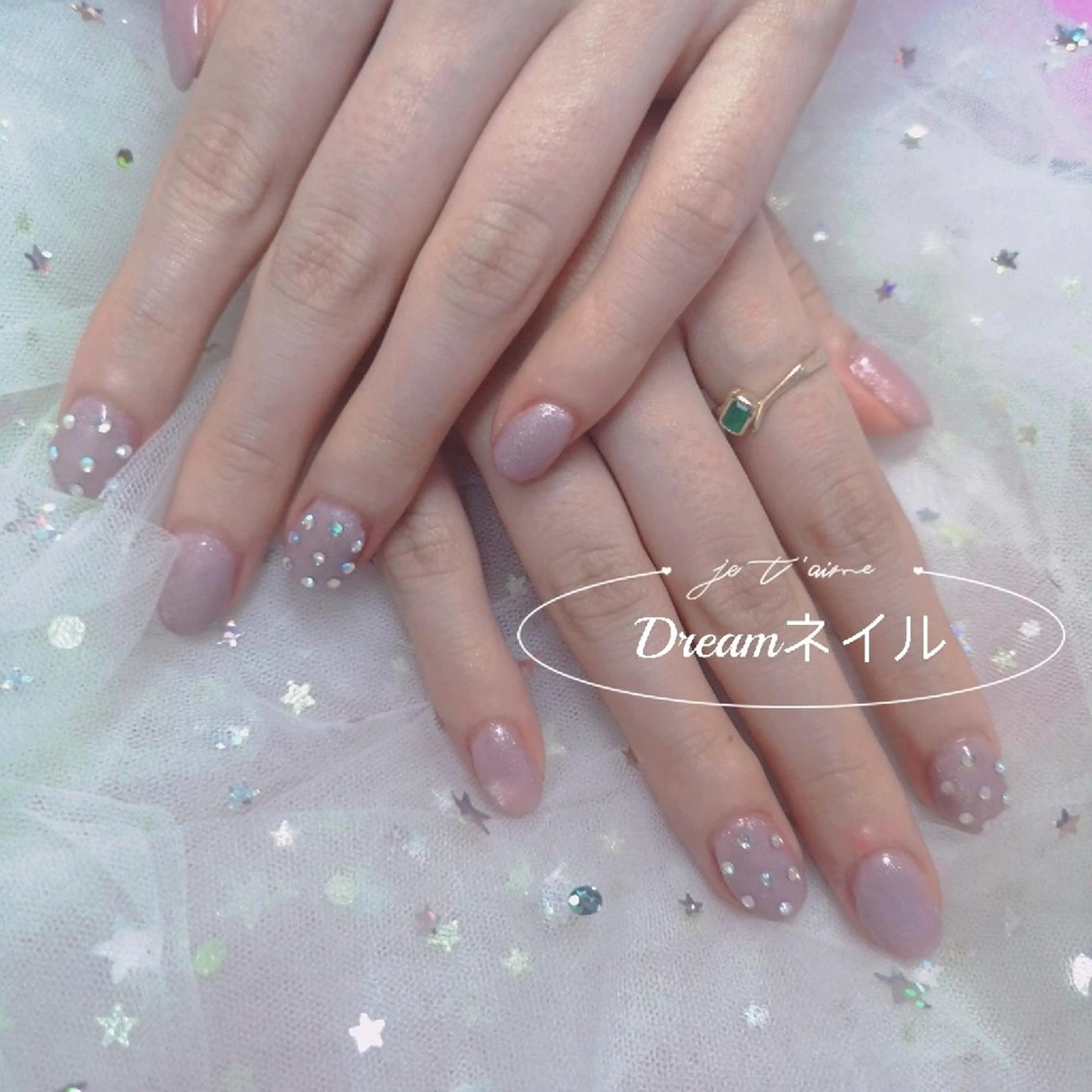 ショート ネイル アートネイル マグネットネイル ハンドネイル ネイリストゆか💅 長さだし、深爪矯正のネイルデザイン