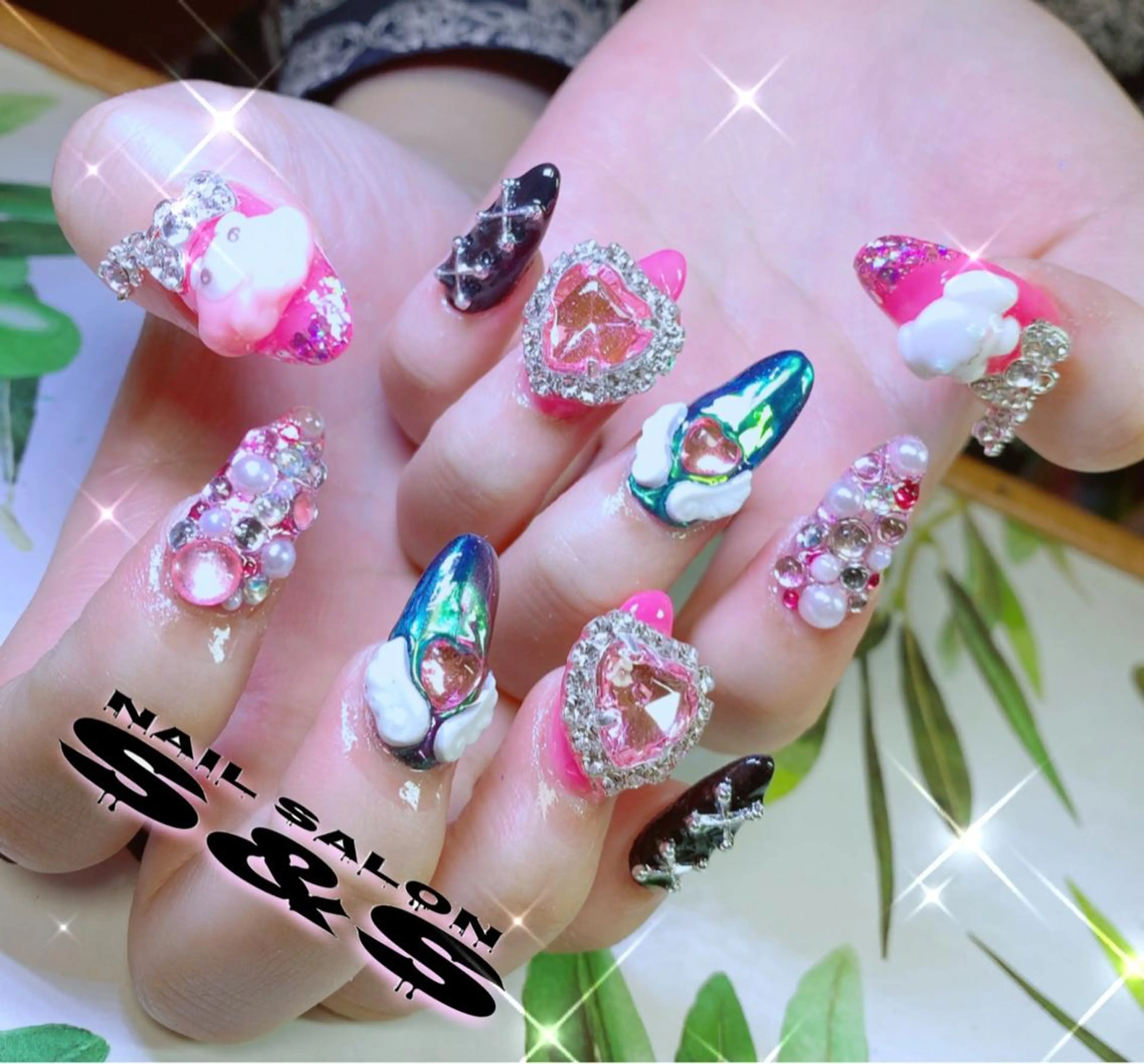 ネイル 長さ出し メンズネイル 持ち込み スカルプネイル S&S 村田小百合のネイルデザイン