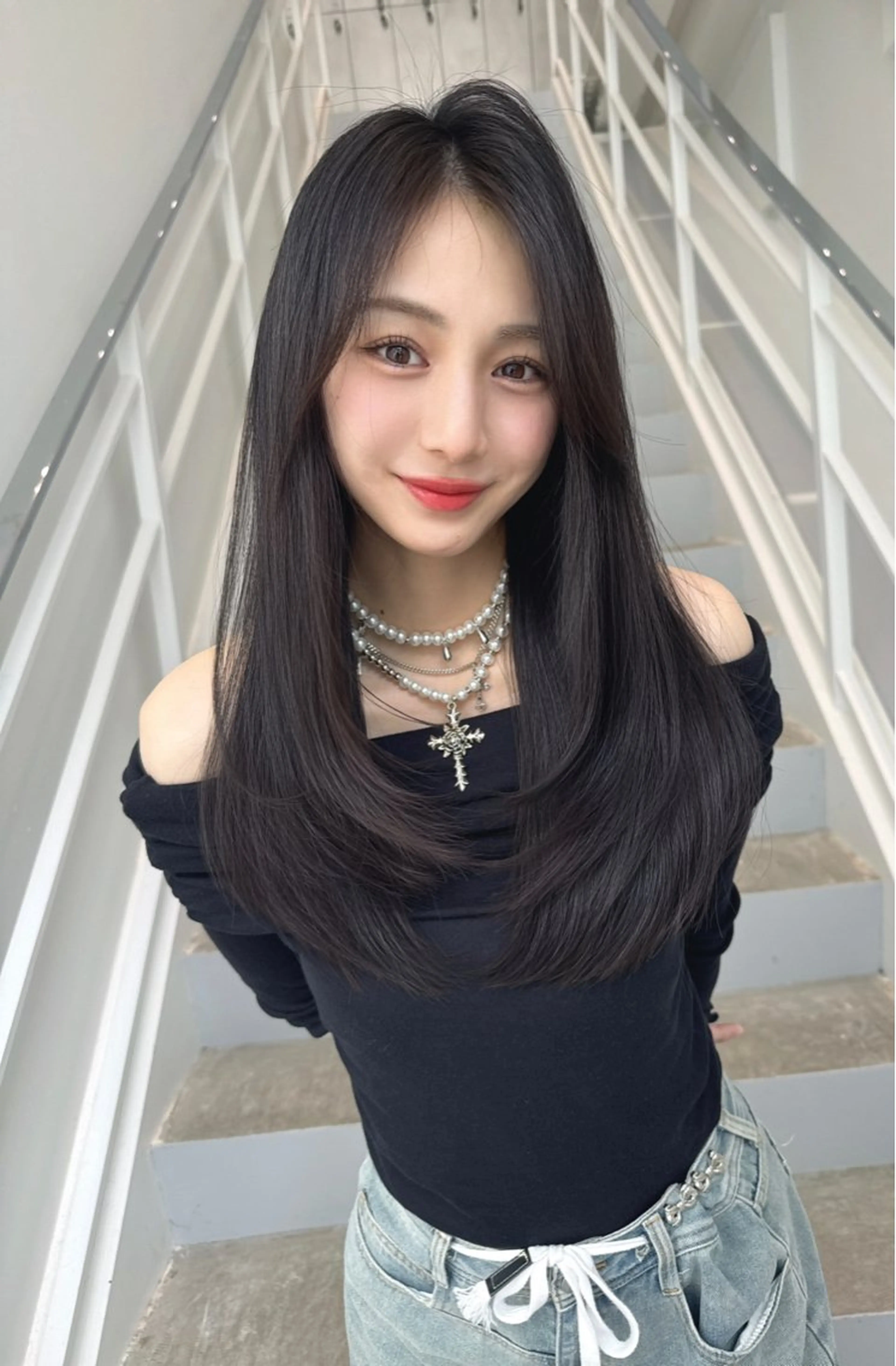 ロング カラー ヘアカラー トリートメント 韓国ヘア/髪質改善 TAKAHIROのヘアスタイル