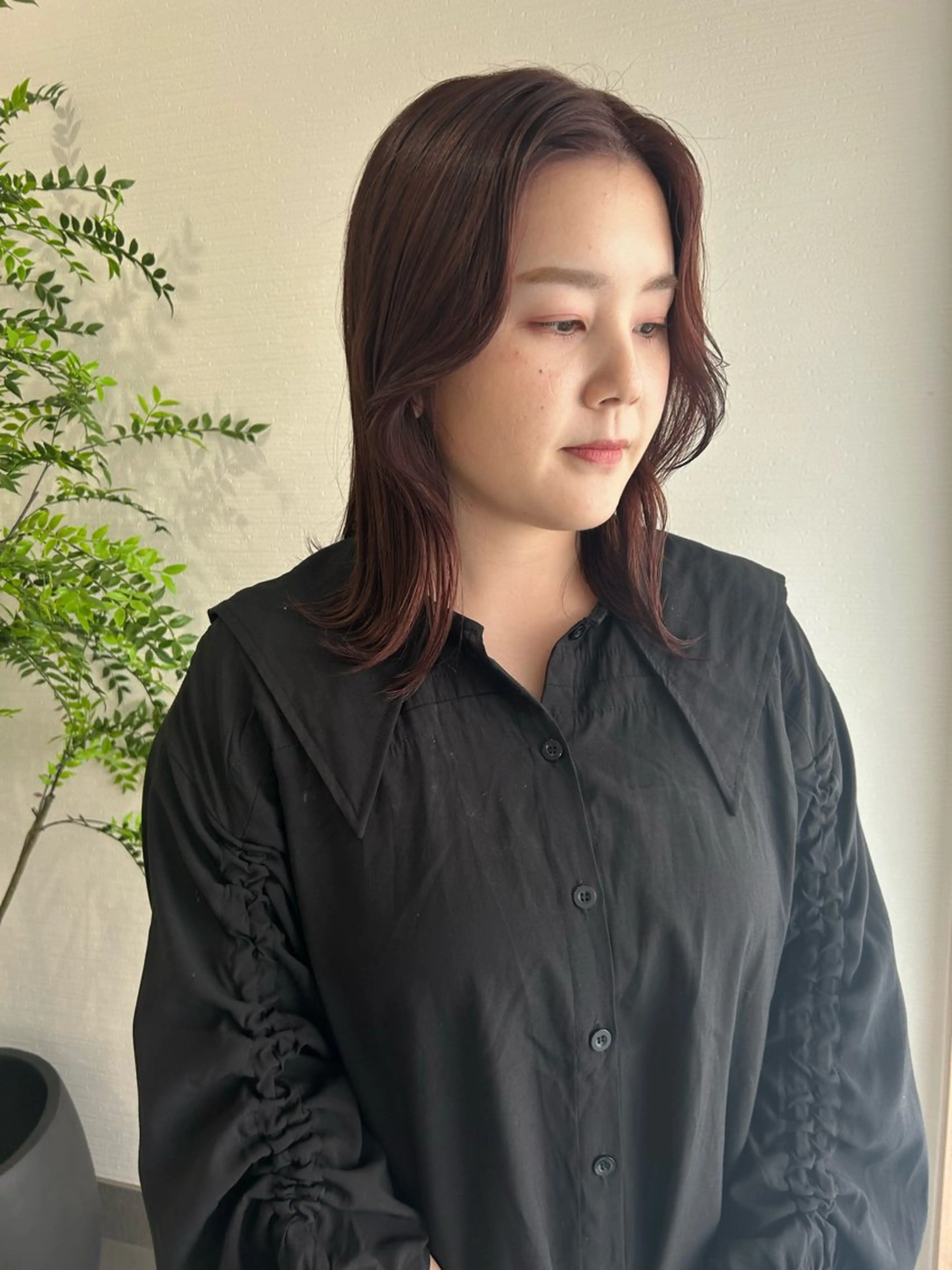 ミディアム カット ヘアカラー トリートメント en⁺　trust所属・レノ/en trust/金沢市のヘアスタイル