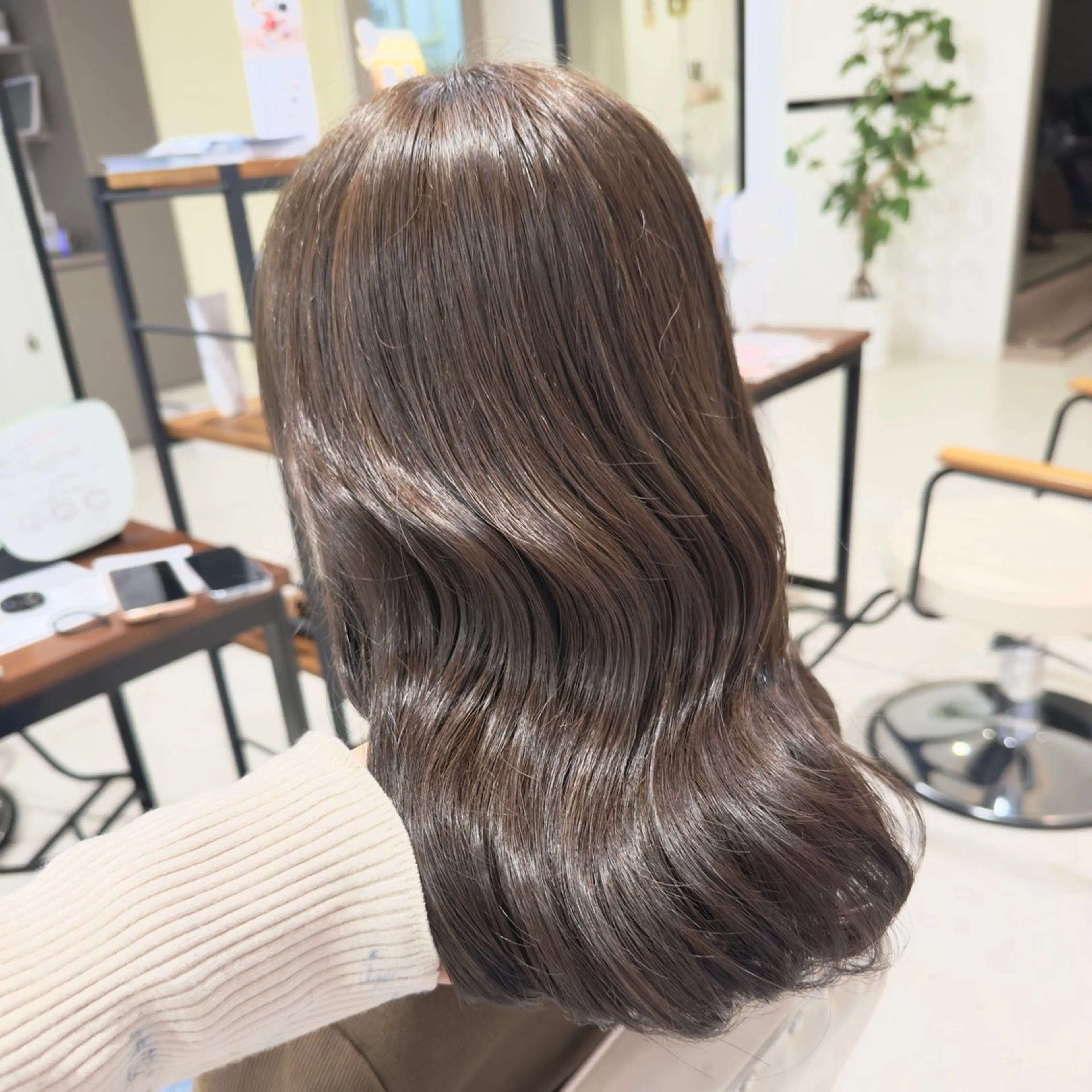 ミディアム 髪質改善 トリートメント ヘアカラー トリートメント amoretto 天文館🦋愛華のヘアスタイル