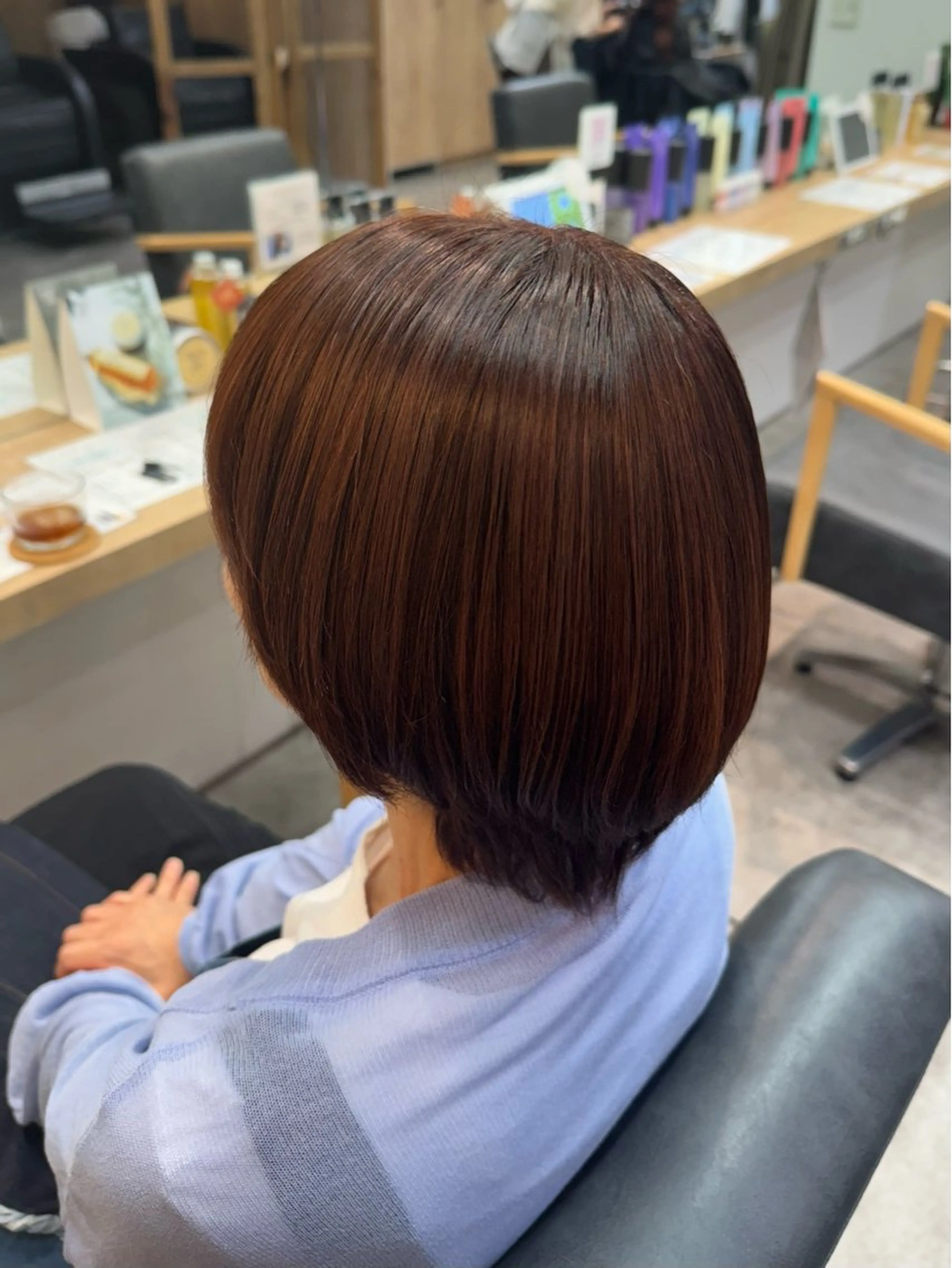 ショート カラー ヘアカラー トリートメント ヘアセット 縮毛矯正/艶髪カラー /パーマ/ひふみ🌱のヘアスタイル