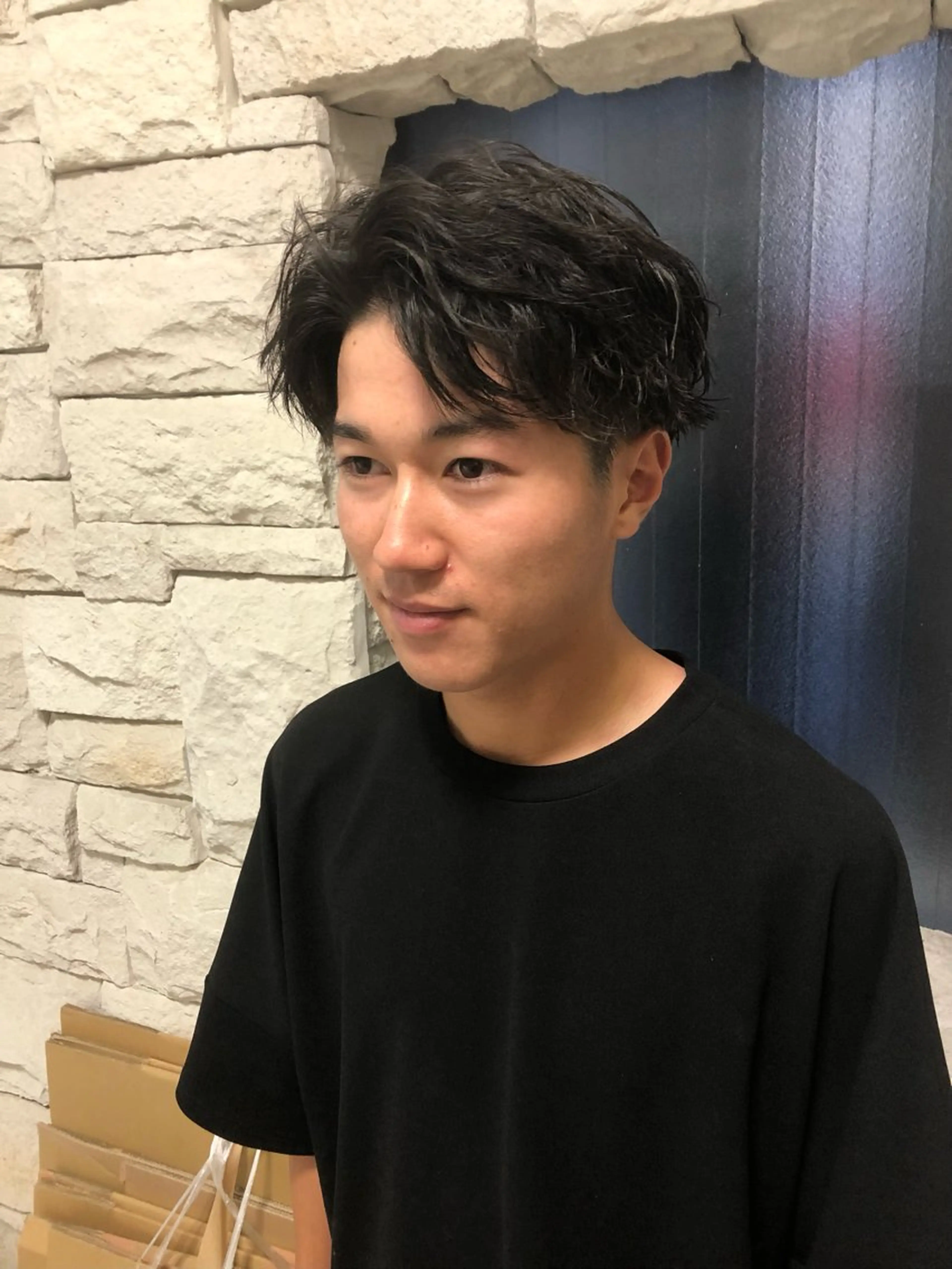 パーマ ヘアアレンジ メンズ カット パーマ トリートメント ヘアセット ainico+所属・メンズ特化✂️栗原 侑也のヘアスタイル