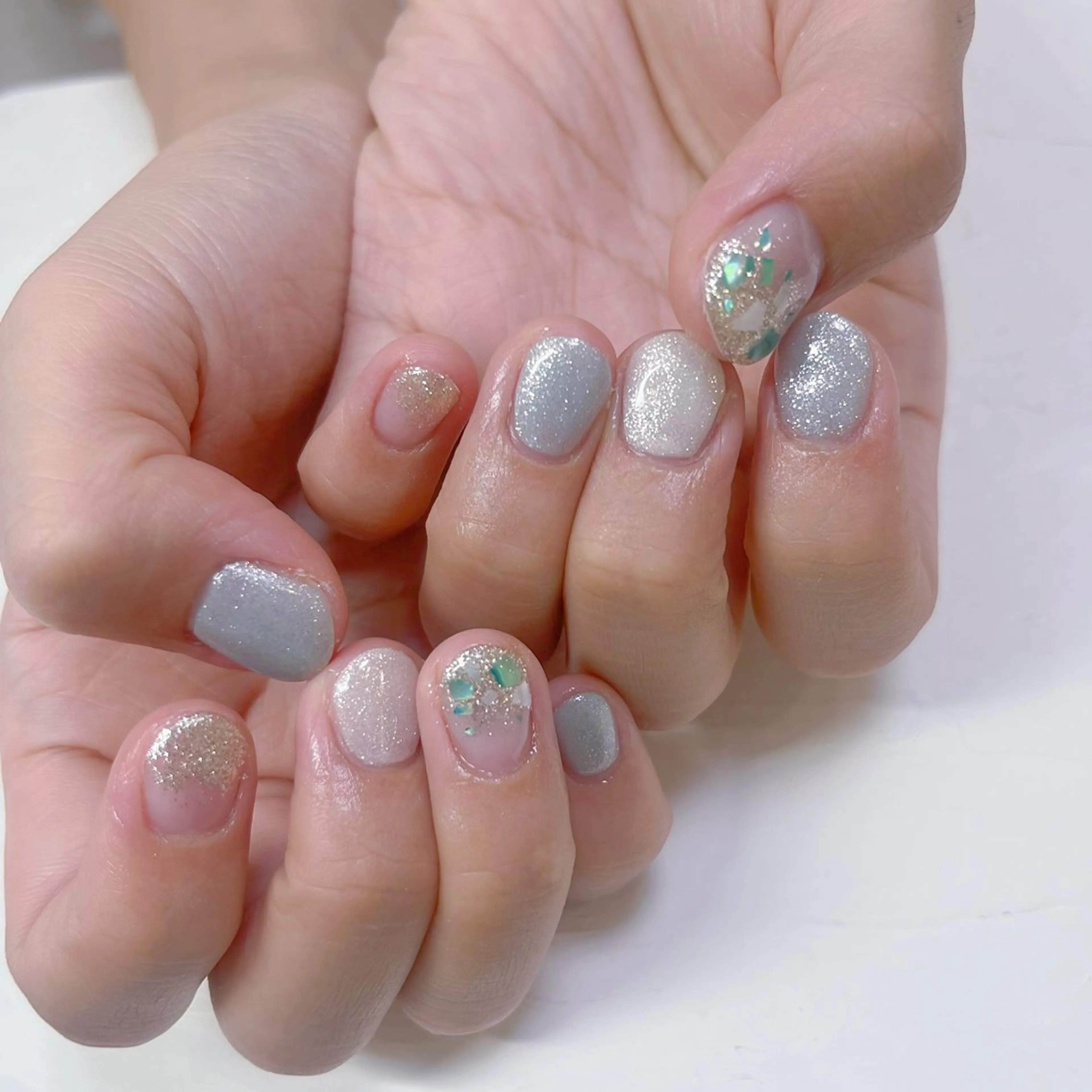 ネイル ハンドネイル Maya 🧊🫧‪のネイルデザイン