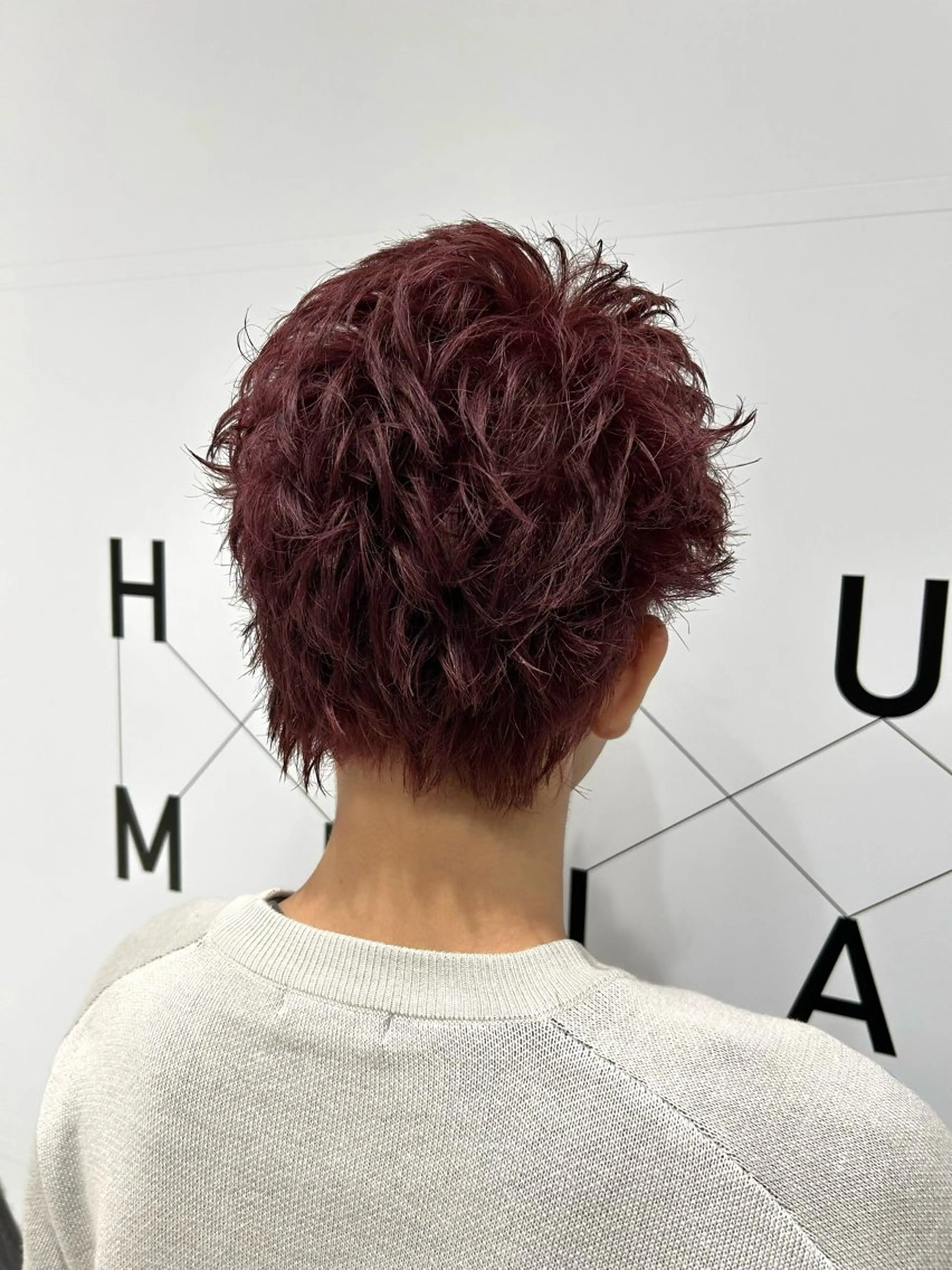 カラー メンズ ボルドーカラー For.c.c.c.c所属・近藤 ちかのヘアスタイル