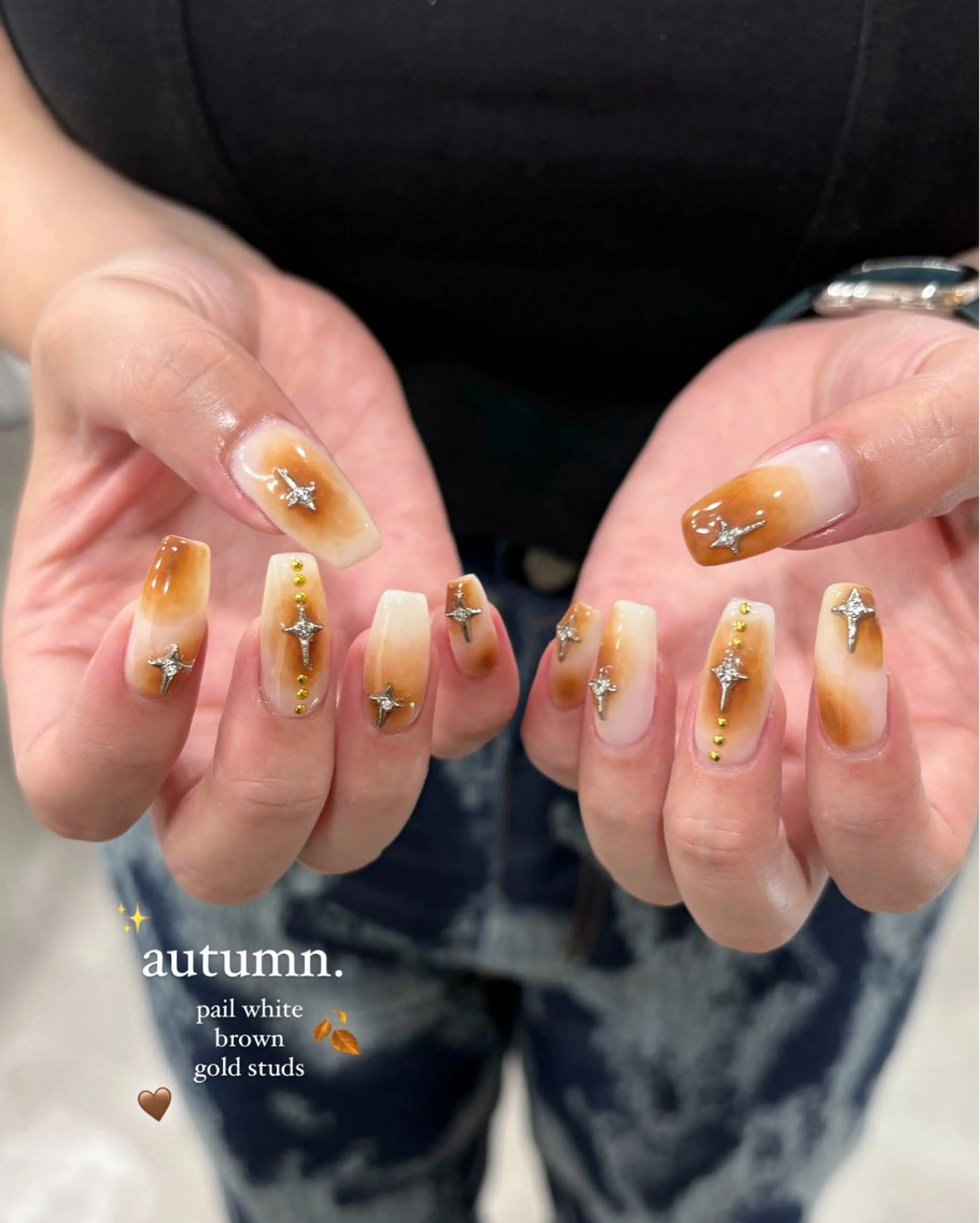 ネイル ハンドネイル 🤎Two ERI🤎のネイルデザイン