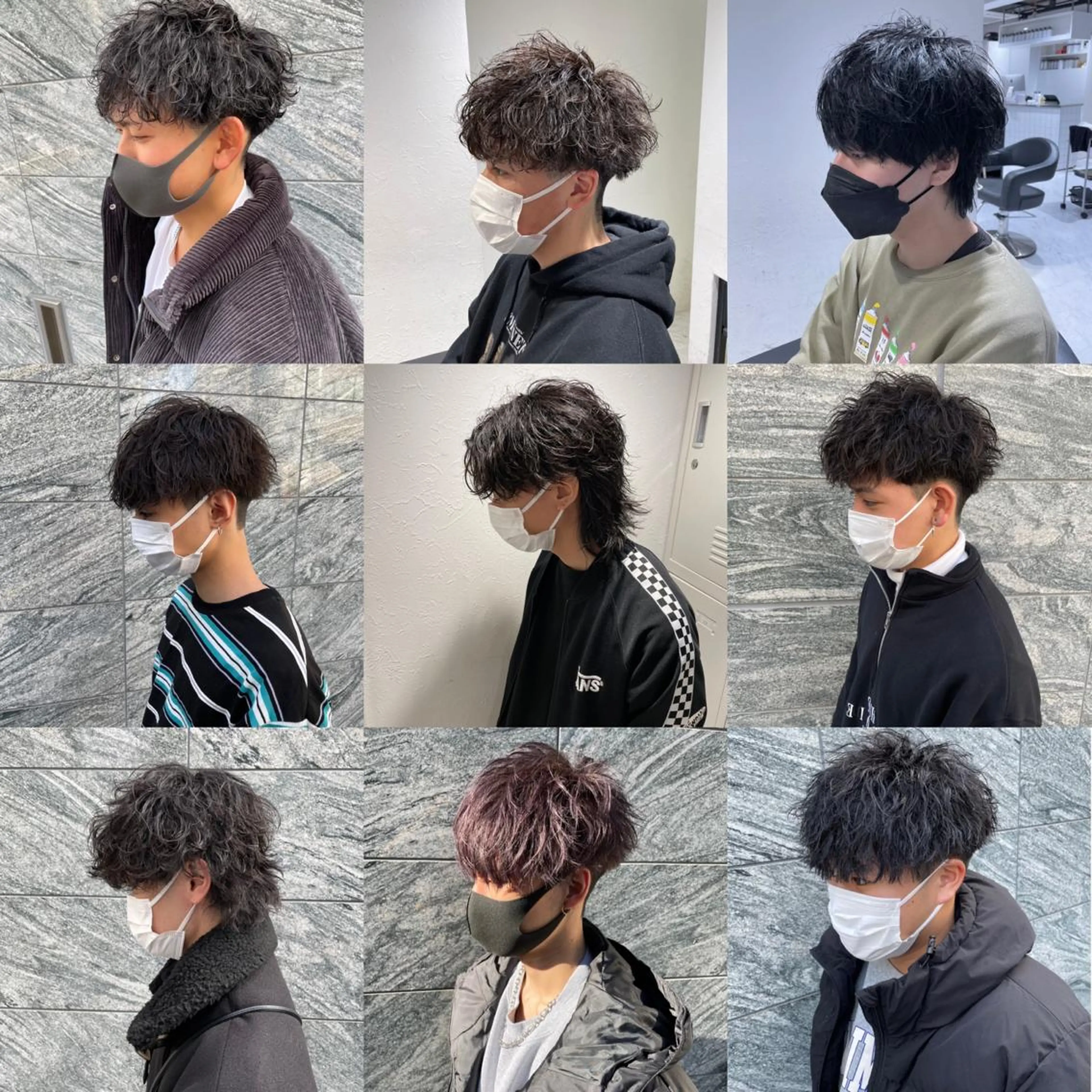 ショート カラー パーマ メンズ 【メンズサロン】 BLUCK 横浜のヘアスタイル