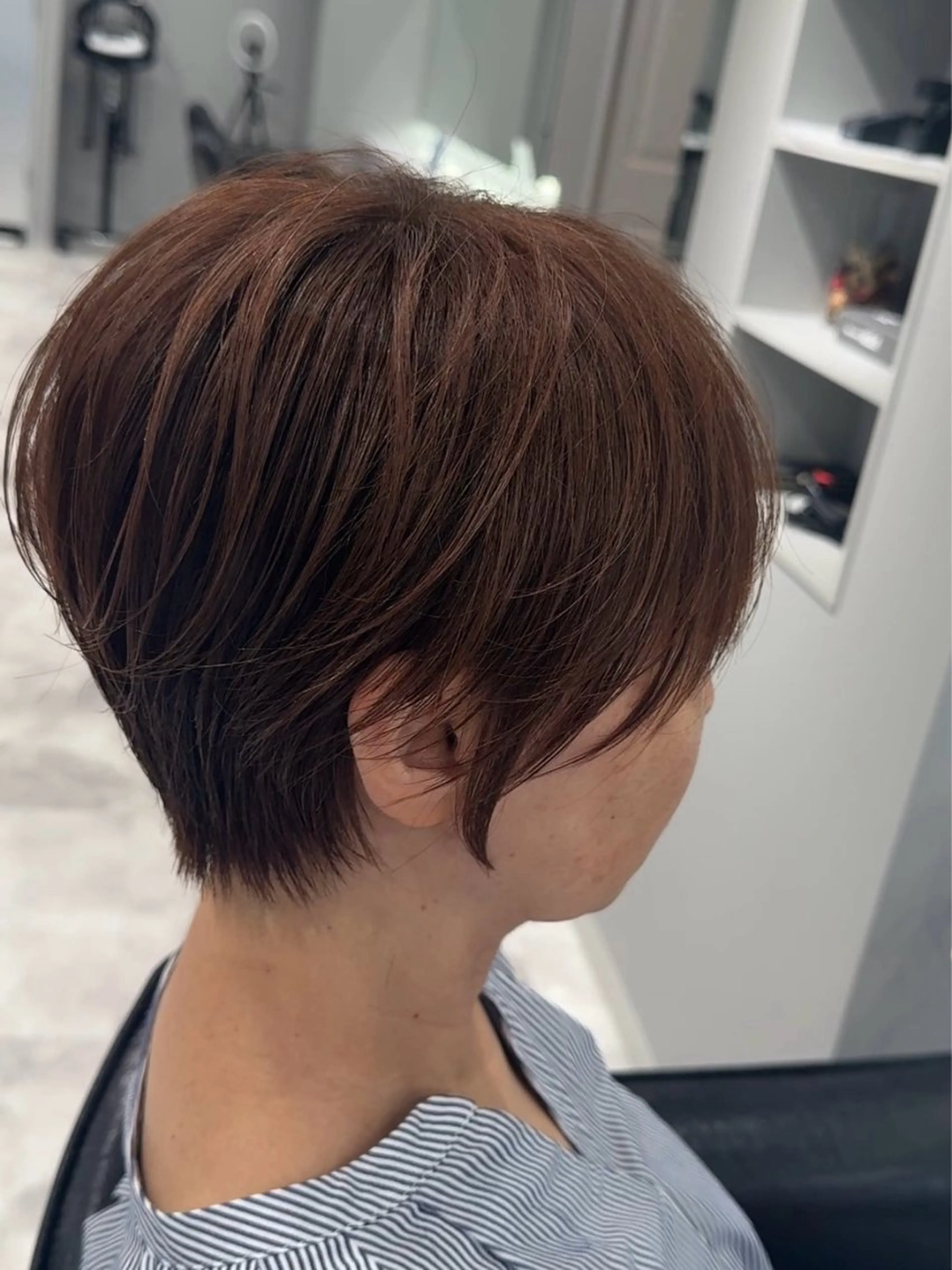 ショート カット ヘアカラー Agu hair unu所属・轡田 くつわだのヘアスタイル