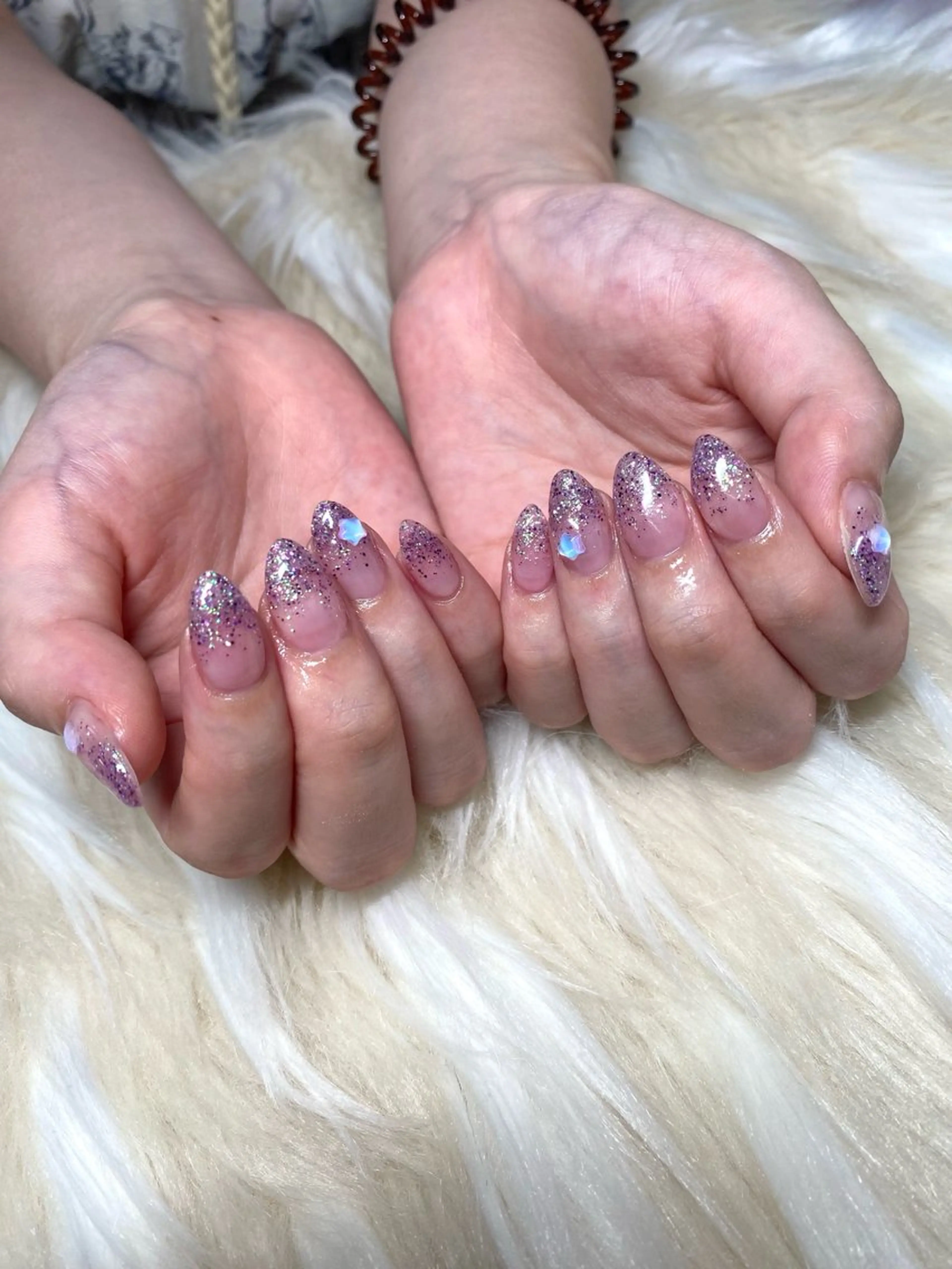 ネイル 長さ出し フレンチネイル ジェルネイル グラデーション 韓国ネイル ハンドネイル Nail&eye Belire 新宿のネイルデザイン