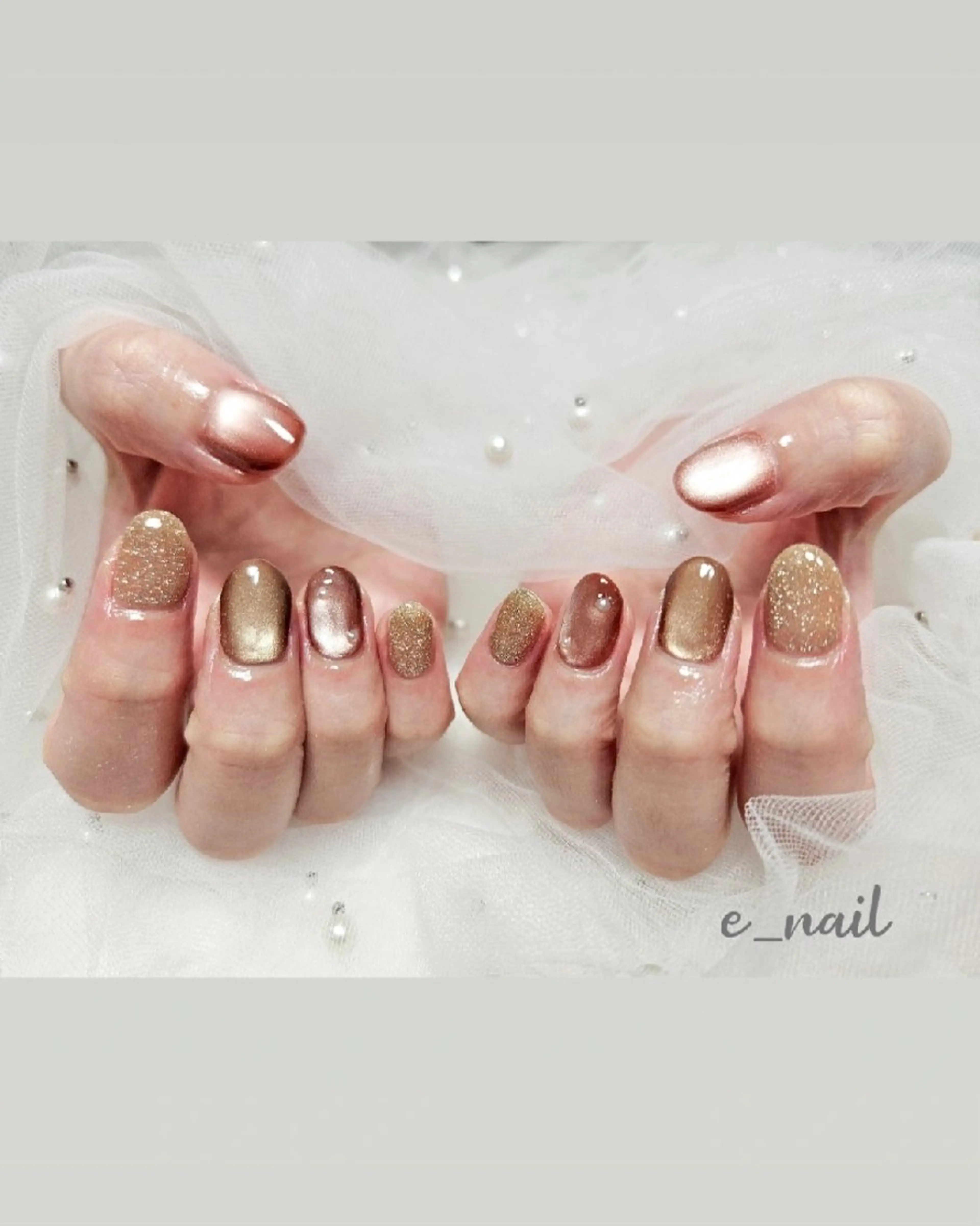 ネイル e_nail🍀自宅 サロン八潮eri☆　のネイルデザイン