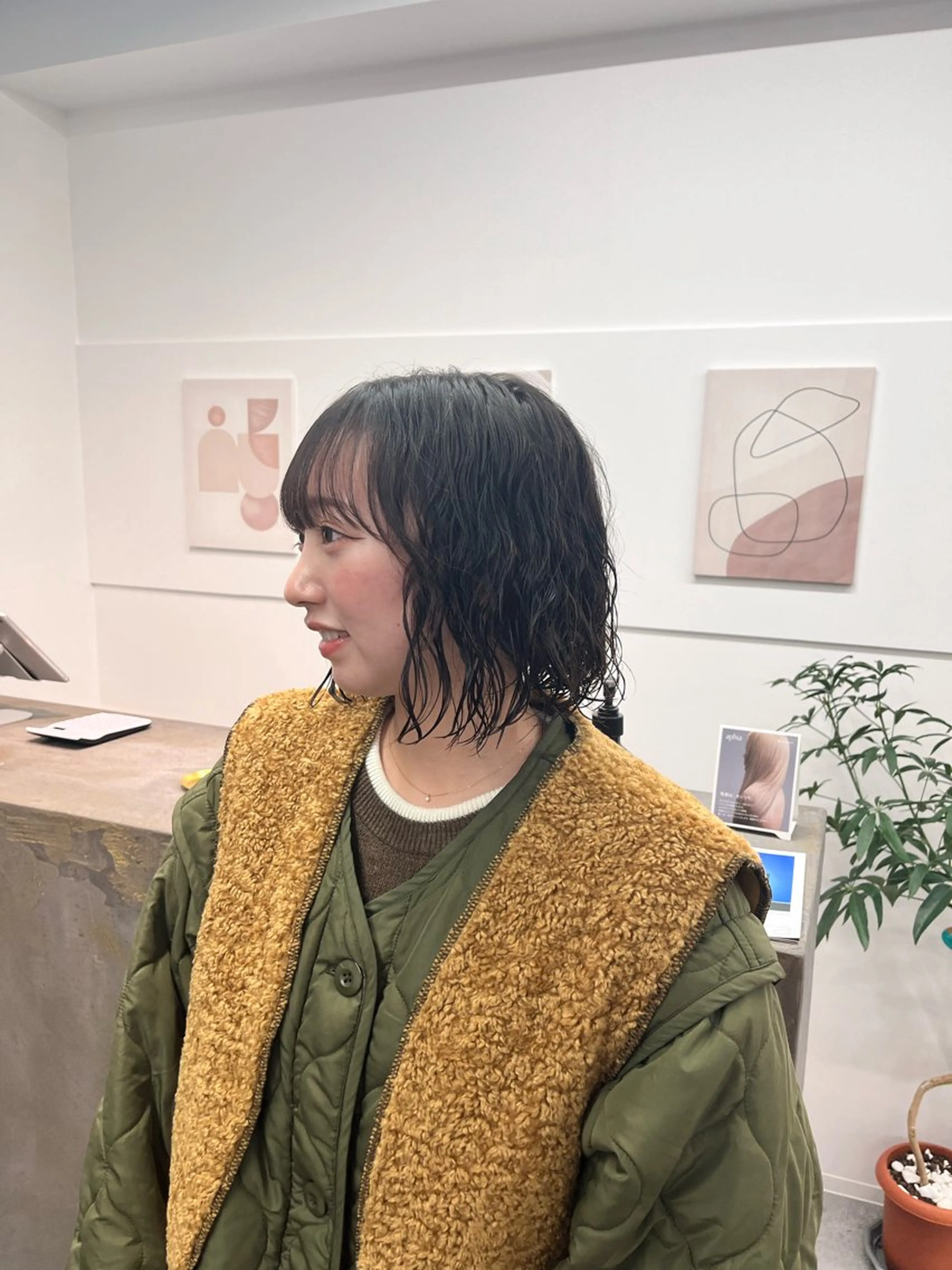 ミディアム パーマ カット パーマ hair salon SILLO.のヘアスタイル