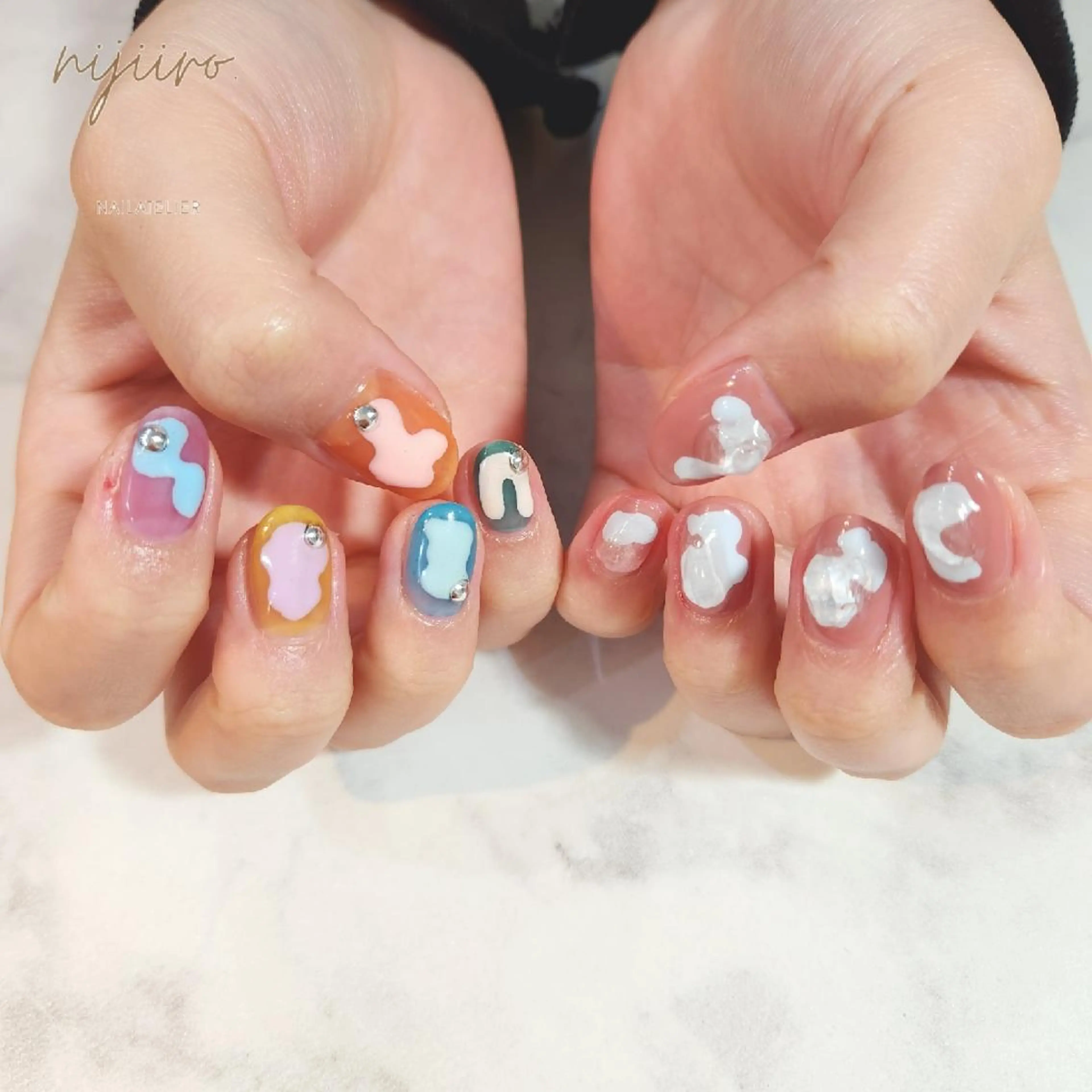 ネイル ハンドネイル nailatelier nijiiro.所属・nijiiro🌈 サトウのネイルデザイン