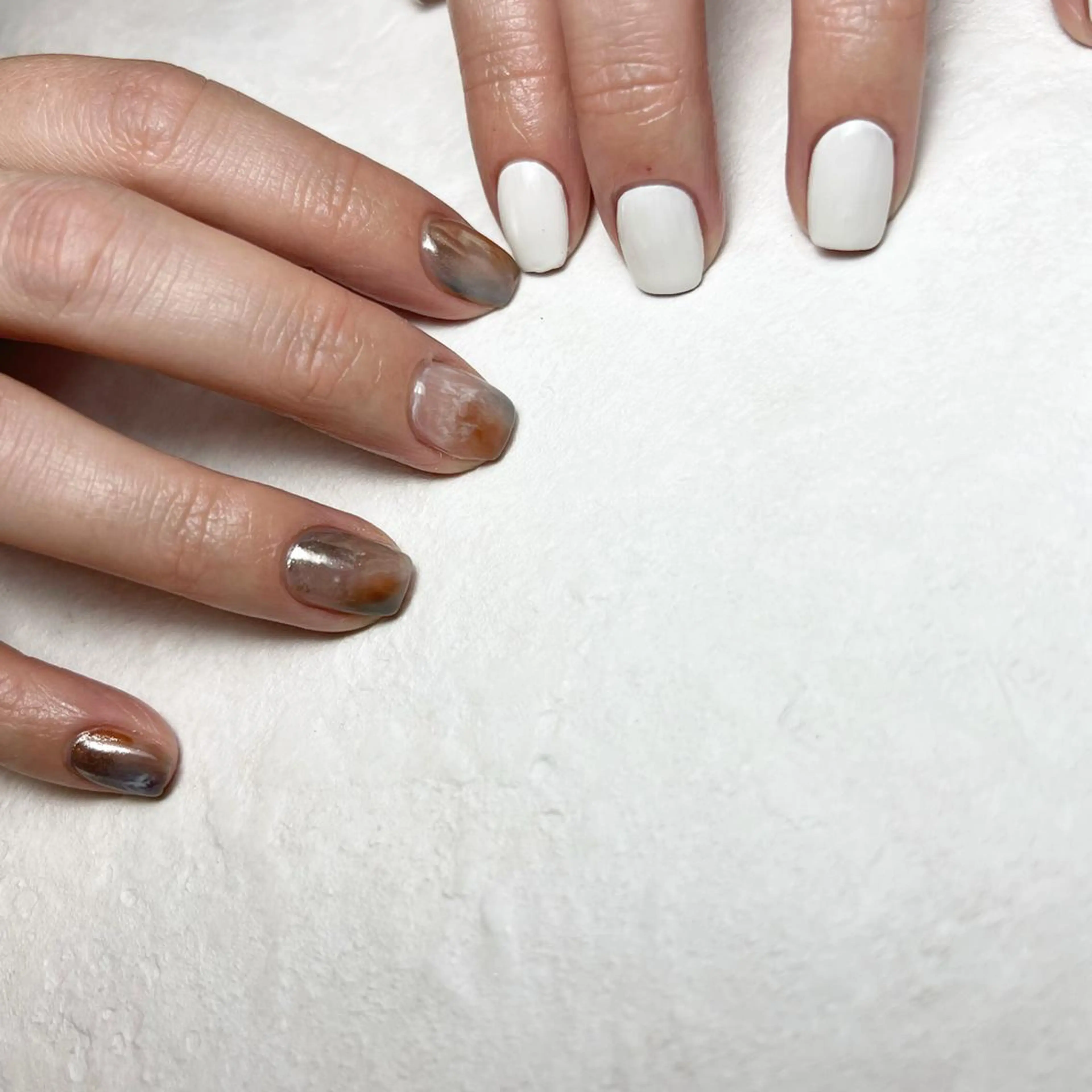 ネイル アートネイル ジェルネイル パラジェル ホワイト MAKANI nail salon所属・MAKANI salonのネイルデザイン