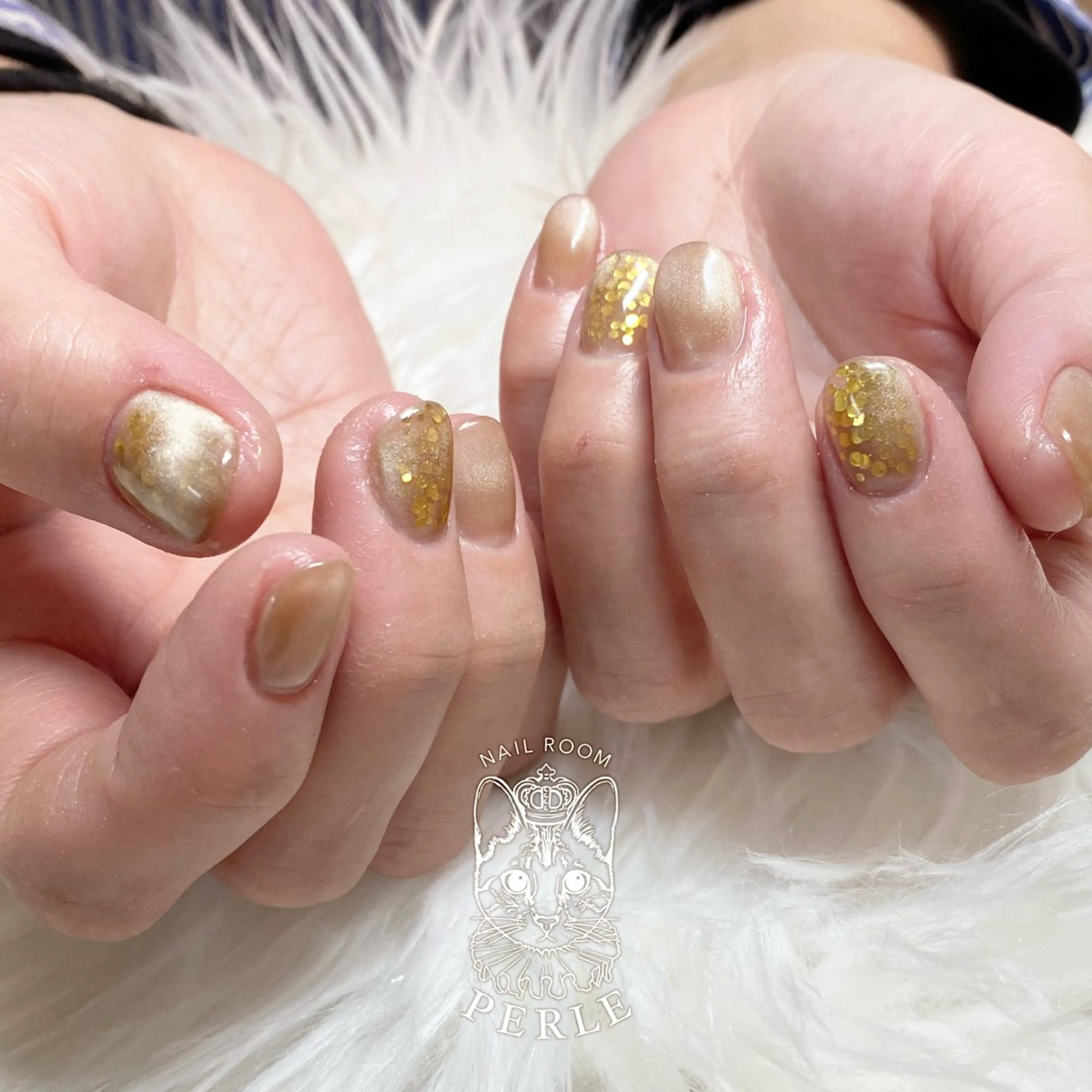 ネイル マグネットネイル nail room Perleのネイルデザイン