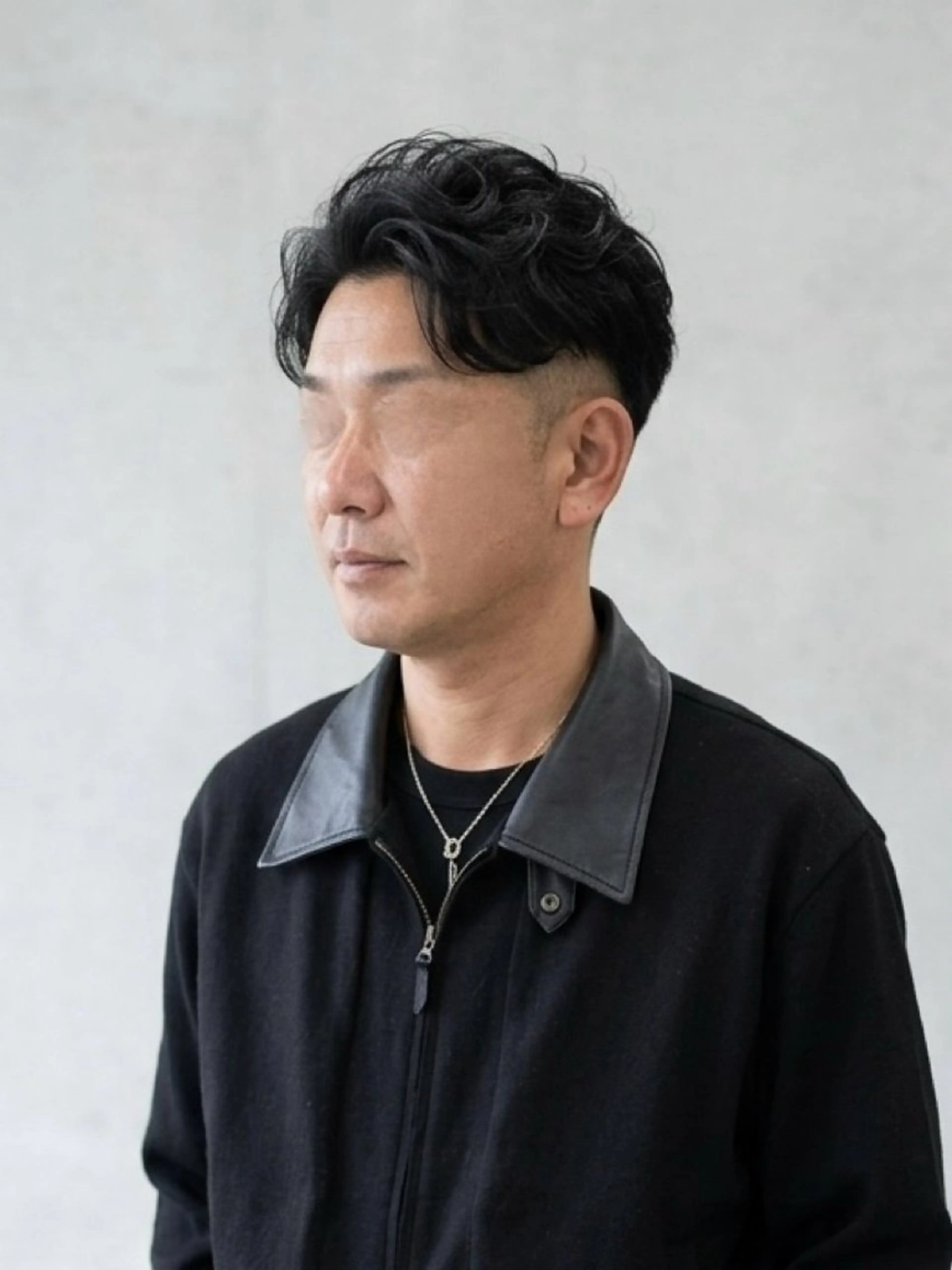 ショート メンズ メンズパーマ 刈り上げ カット パーマ 大人メンズパーマ /石川瑠青のヘアスタイル