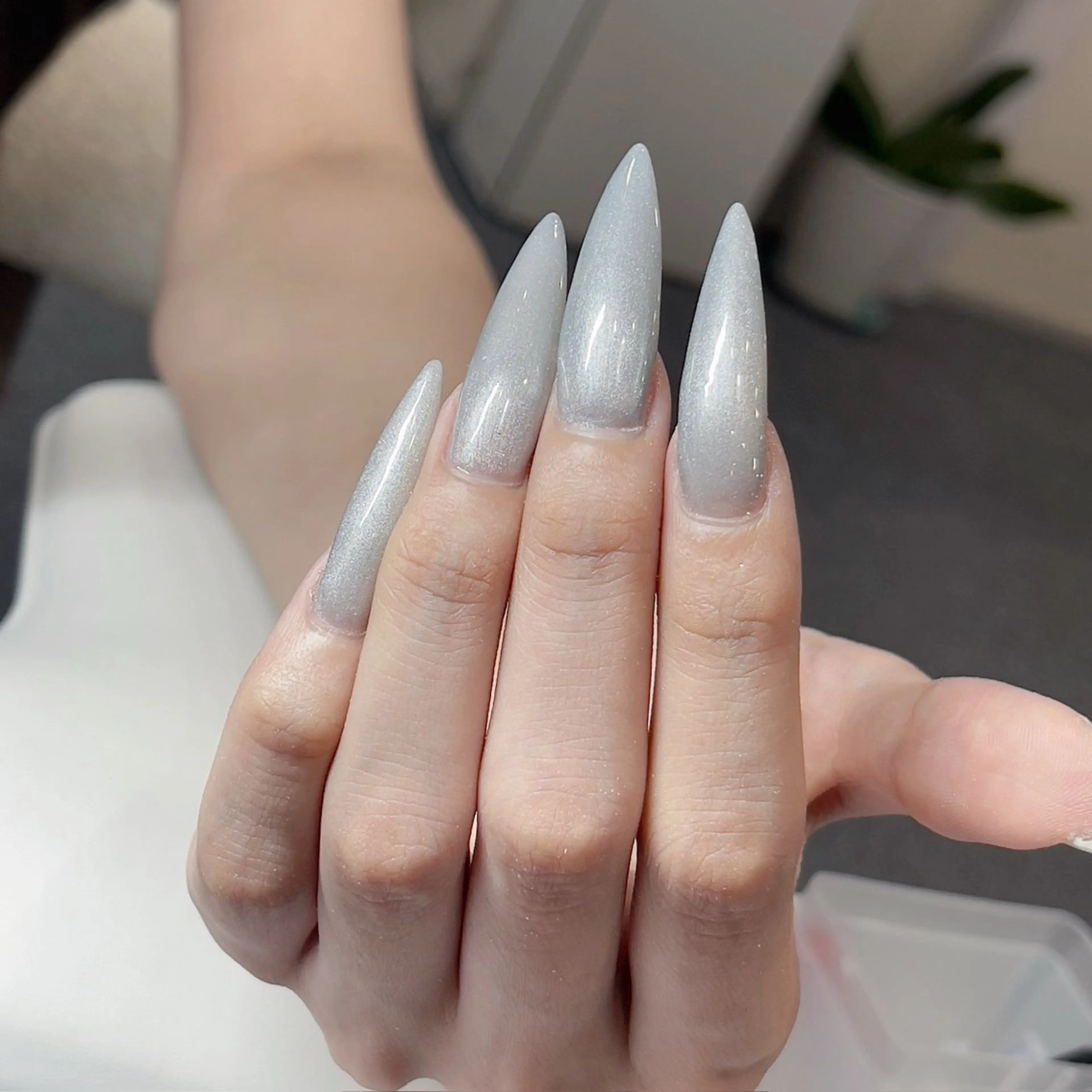 モデル価格｜長さ出し・マグネットor ラメグラデーション(オフ別料金1000円​〜​の写真