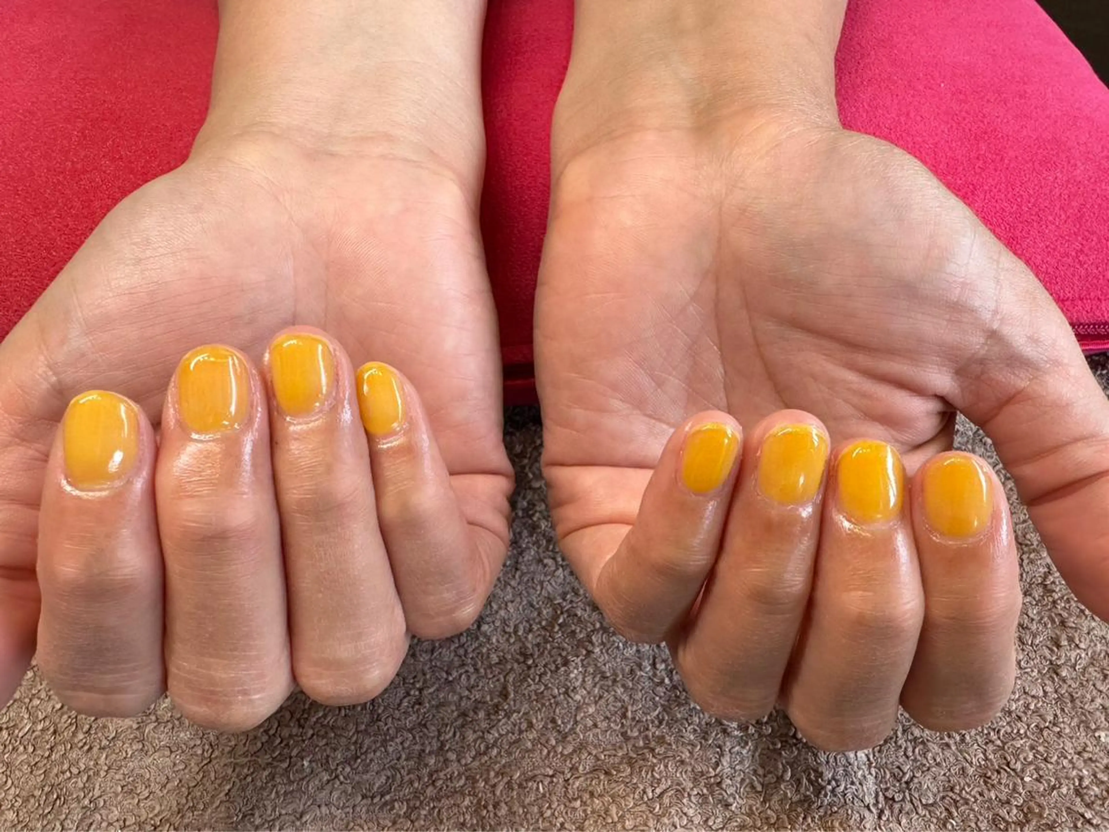 自爪を削らない♪ジェルネイルワンカラー♪の写真