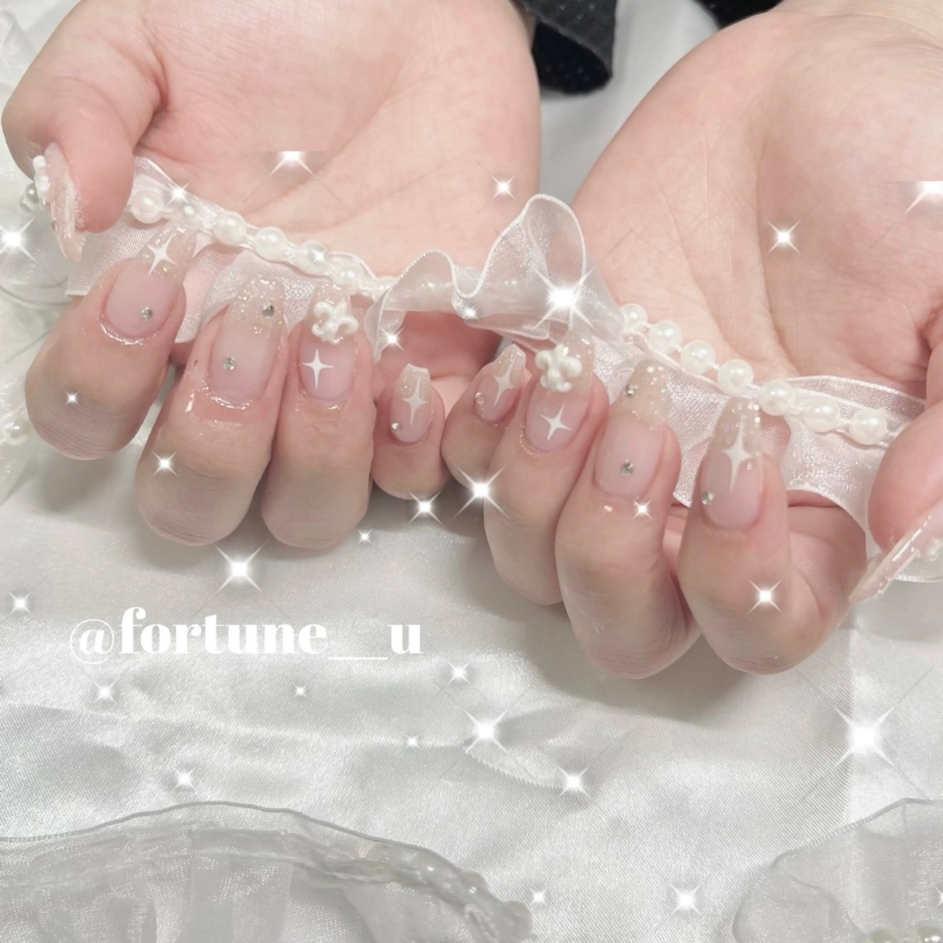 ネイル ガーリー 韓国ネイル オフィスネイル ピンク シンプルネイル ハンドネイル 💜 Yuuna💜のネイルデザイン