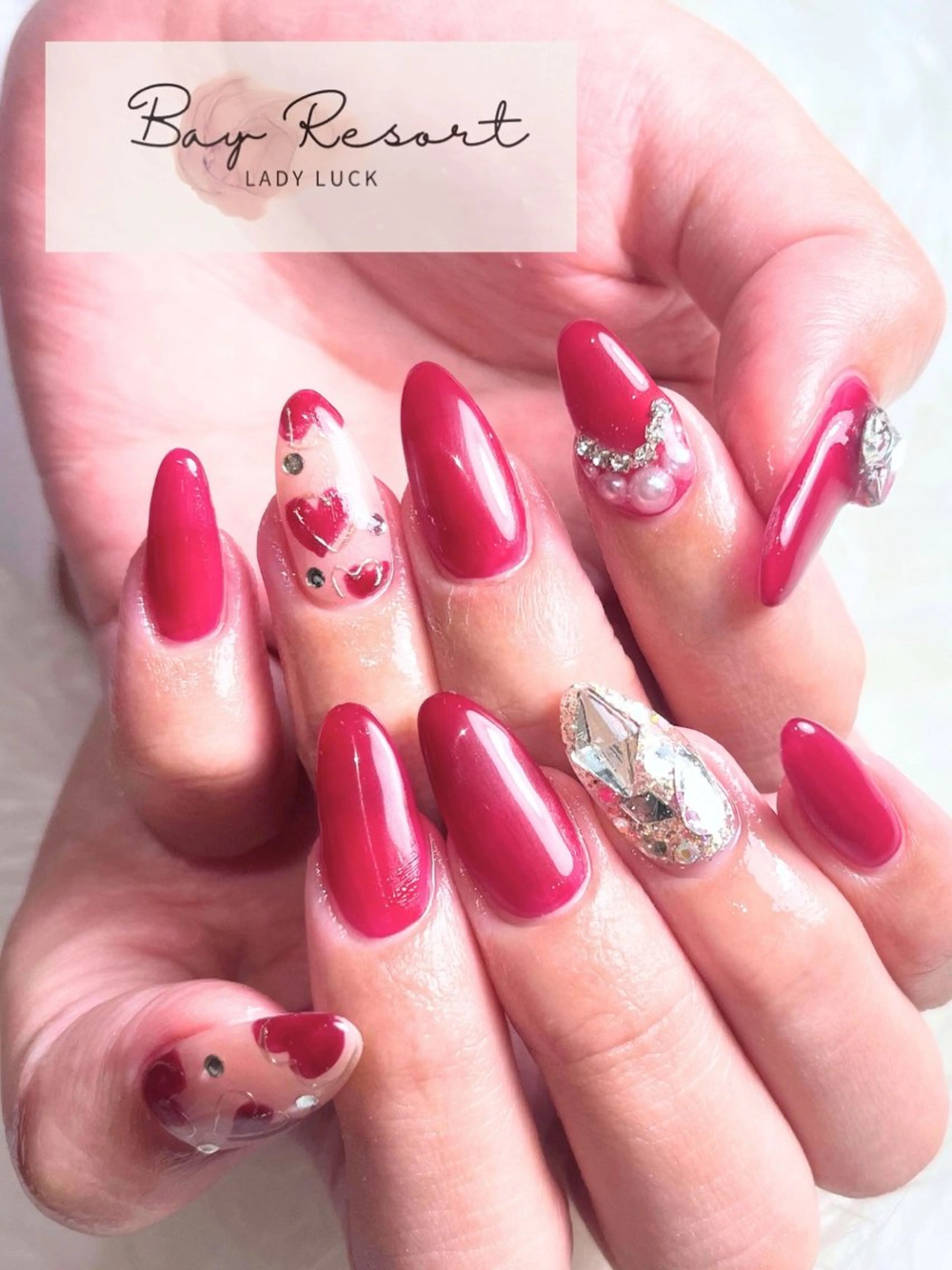 ネイル 持ち込み Lady L.Bay Resort Yaeのネイルデザイン