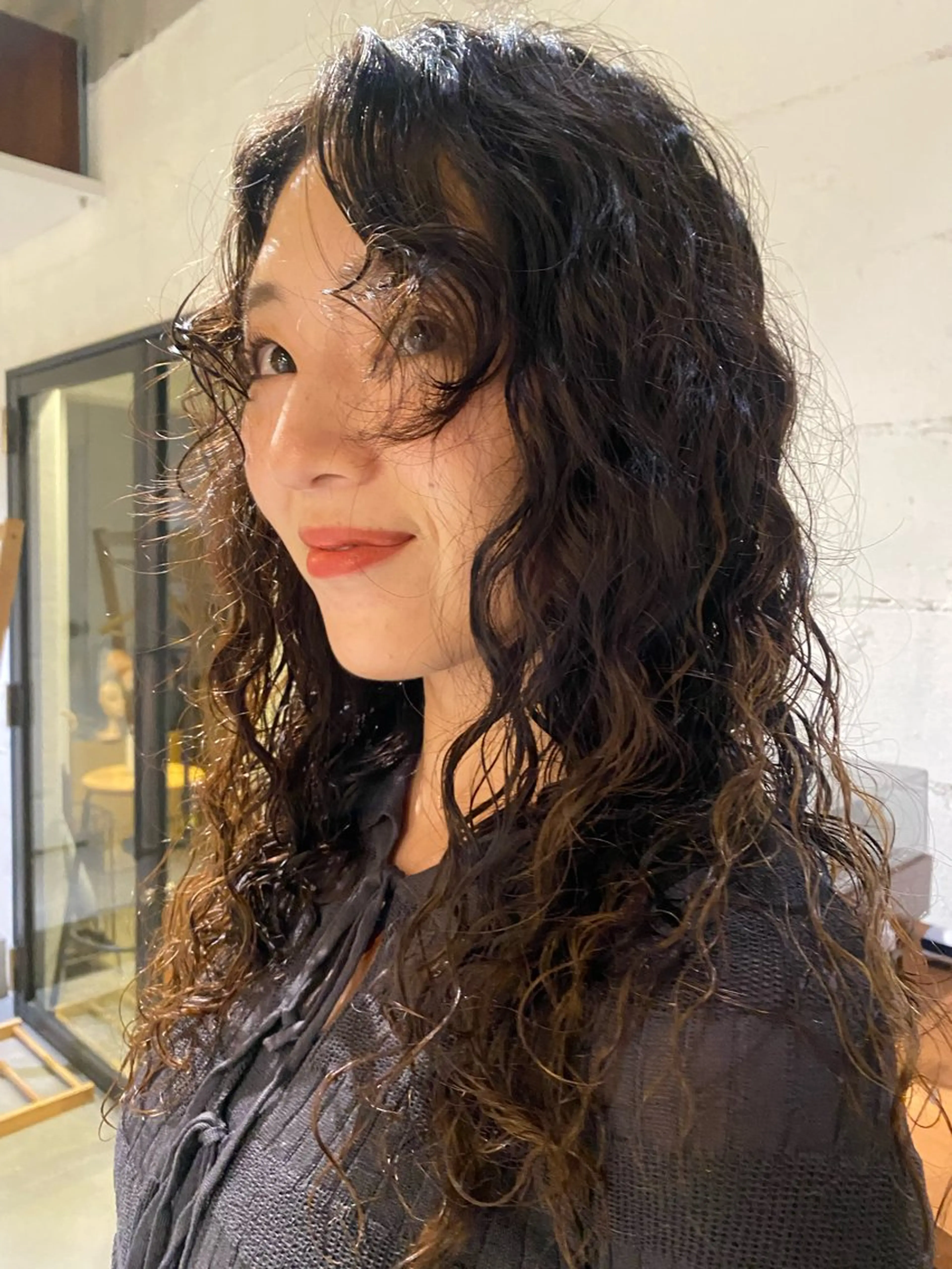 ロング カット パーマ PARK　枝元 みうのヘアスタイル