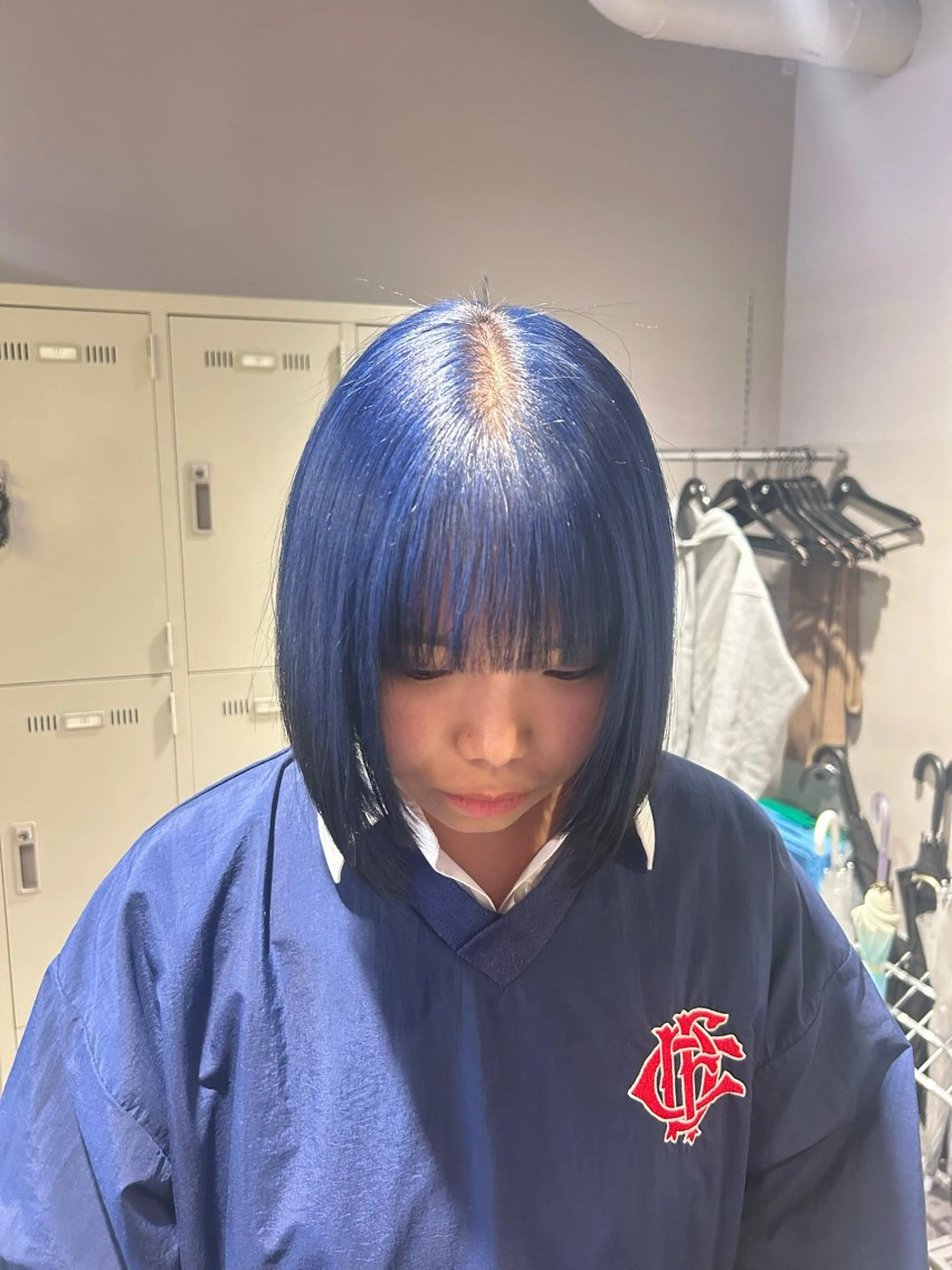 ショート カラー パーマ ヘアアレンジ メンズ キッズ ブリーチなしカラー/ ブラウン/レイヤーのヘアスタイル