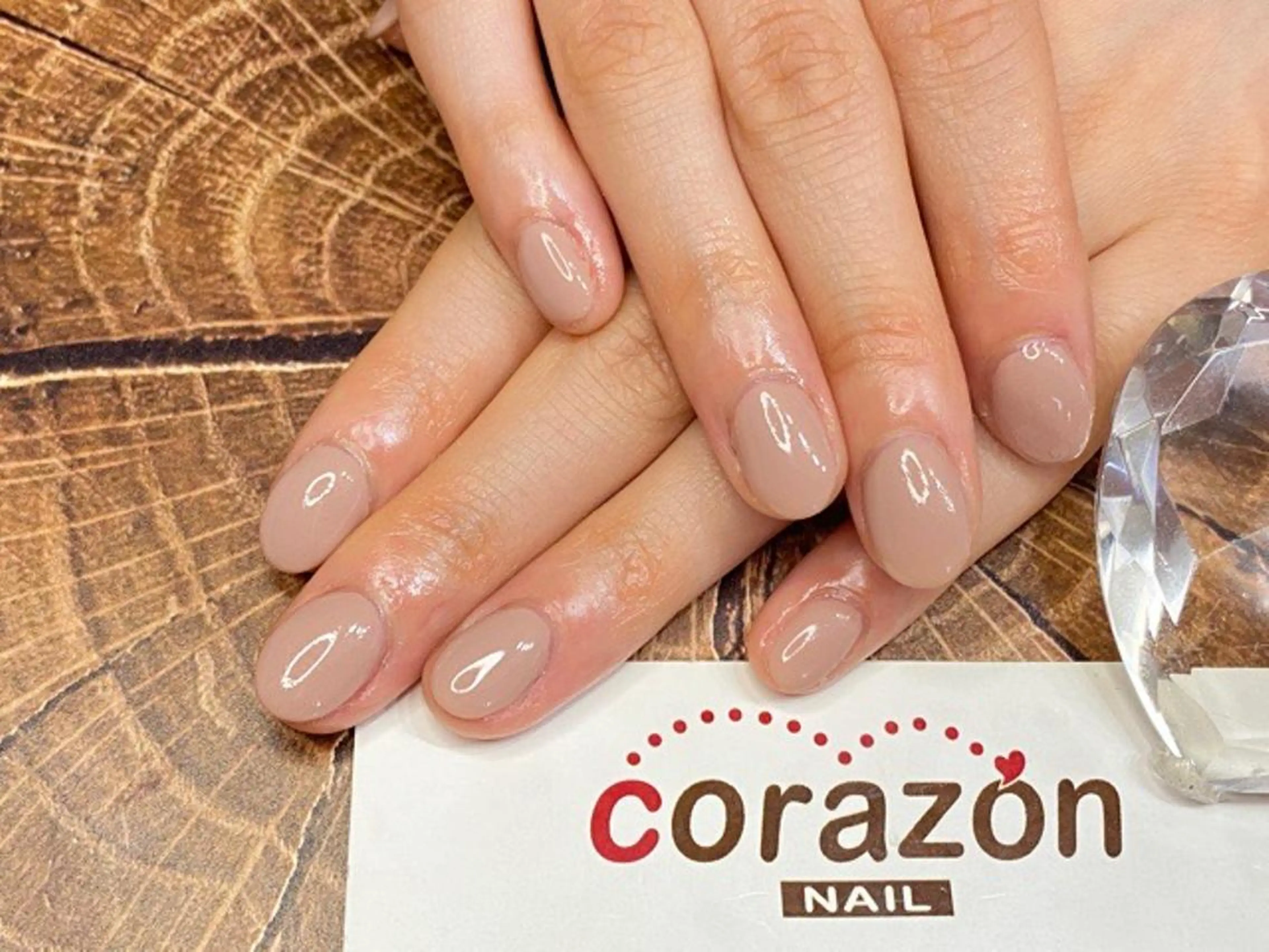 ネイル ジェルネイル ワンカラーネイル ハンドネイル corazon所属・ネイリスト aicoのネイルデザイン