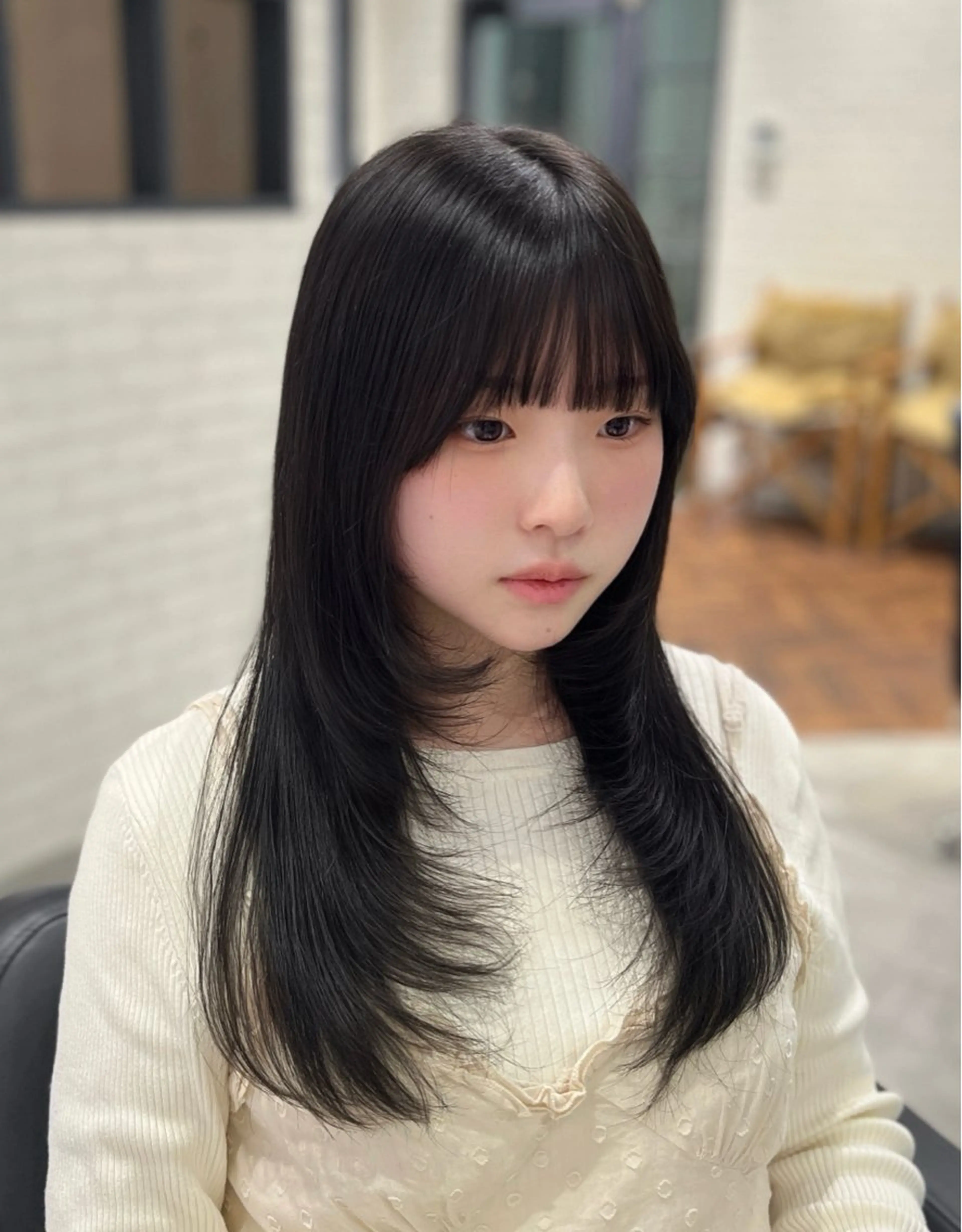 ロング レイヤーカット カット ヘアカラー CHIHIRO🌠 艶髪/レイヤーのヘアスタイル