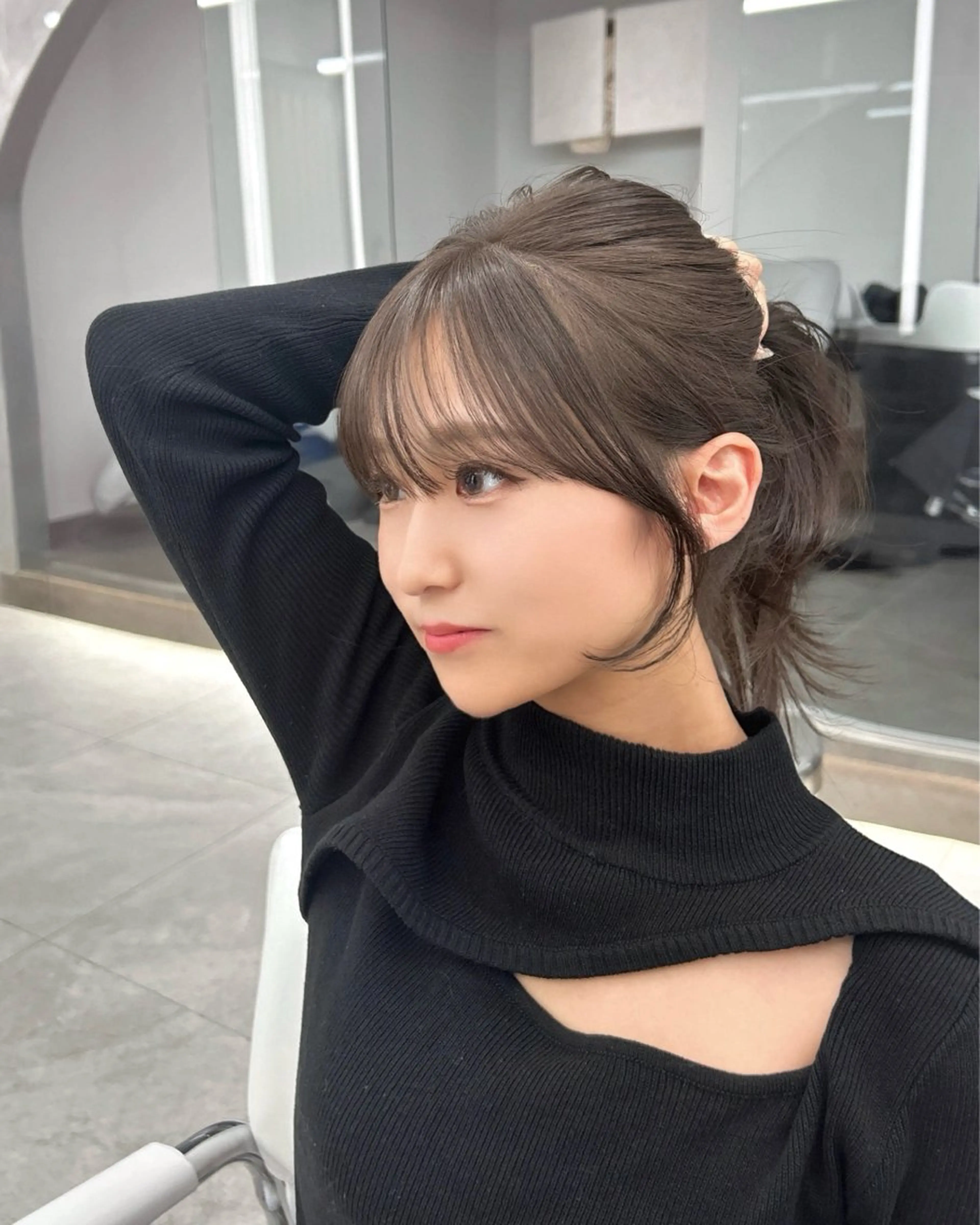 ロング 韓国顔まわり/前髪 /レイヤー/いつきのヘアスタイル