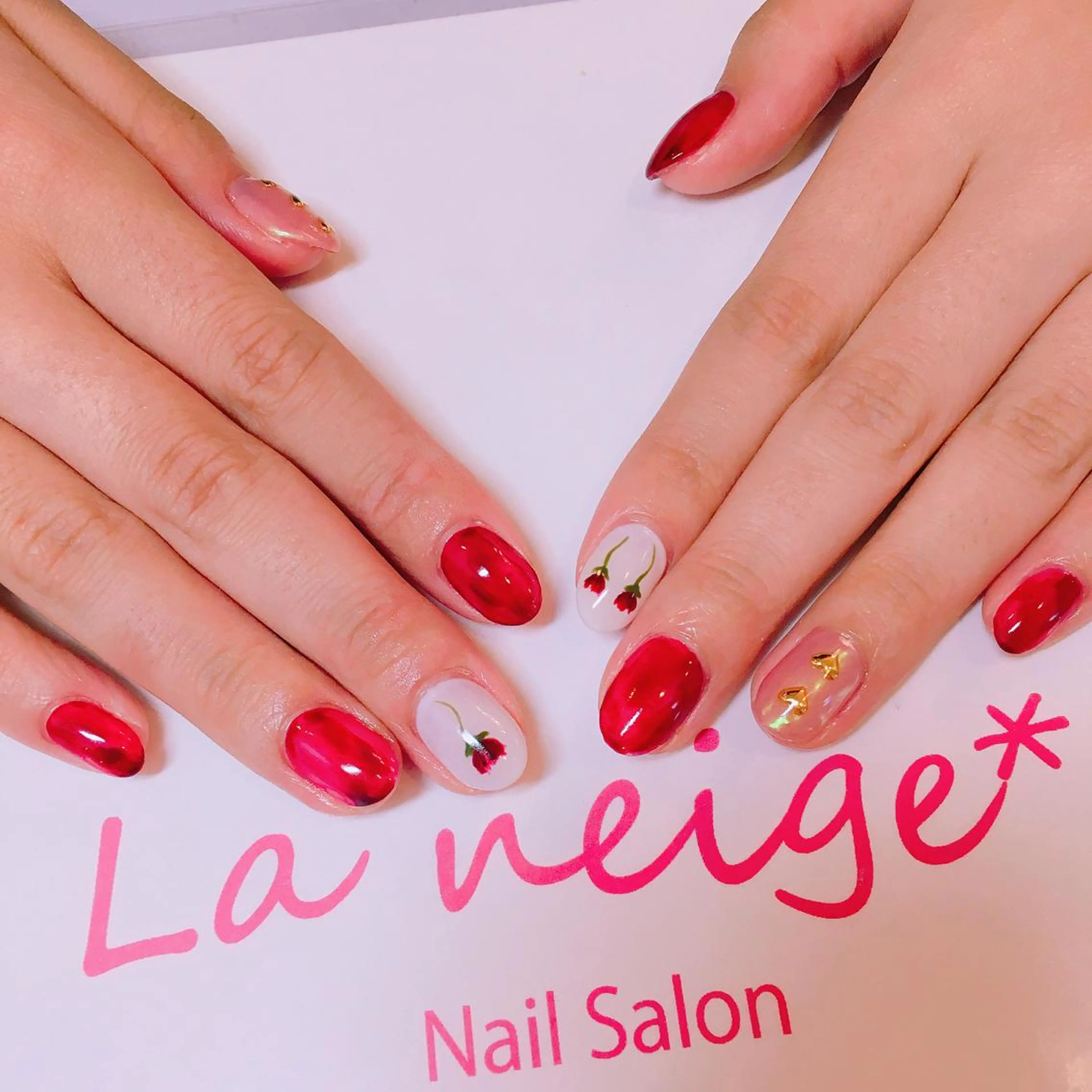 ネイル La neige* yuki 🥯🍑のネイルデザイン