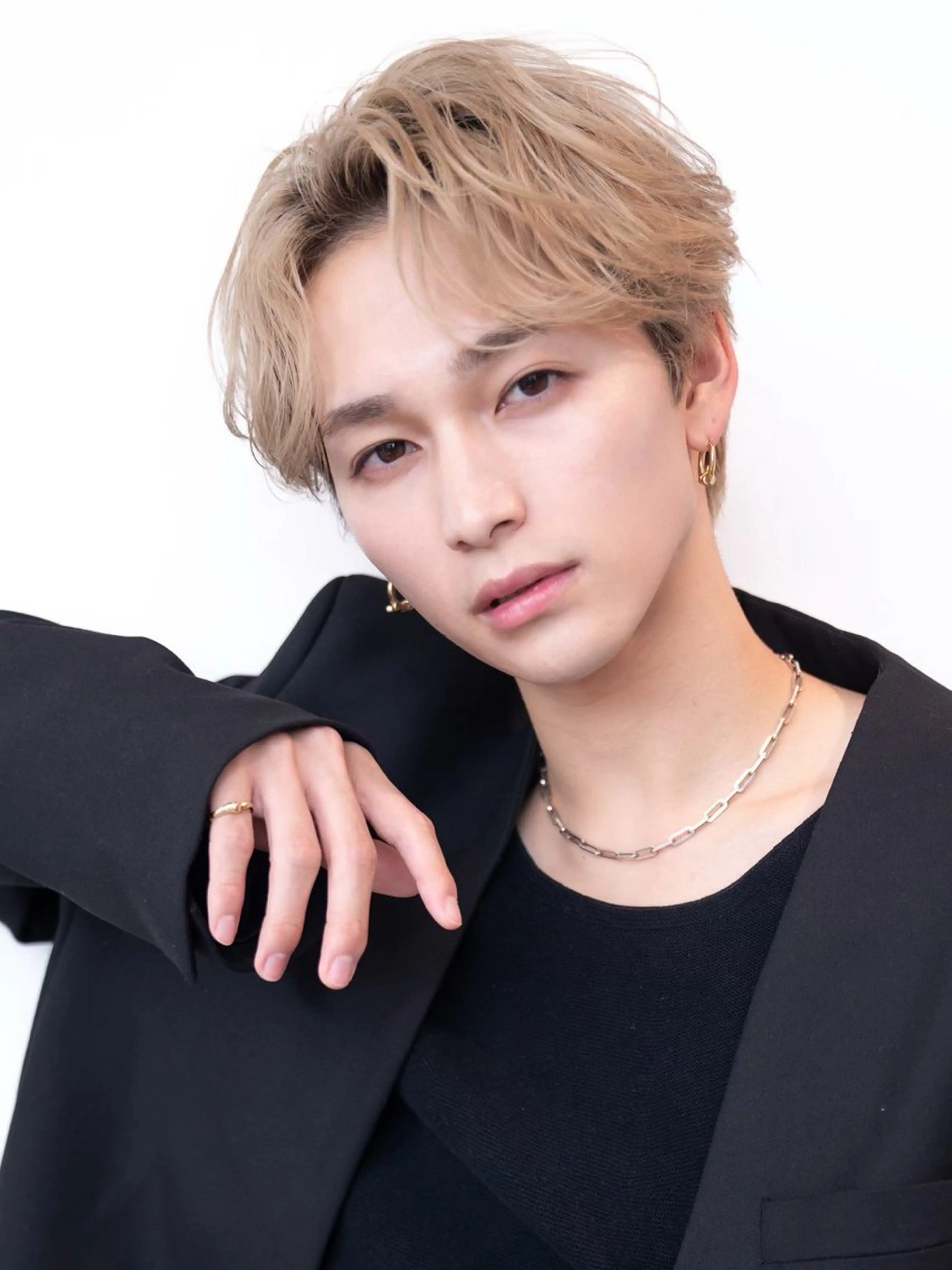 メンズ センターパート メンズ韓国風 カット 渋谷駅/ボブパーマ/ レイヤー/ケンコウのヘアスタイル