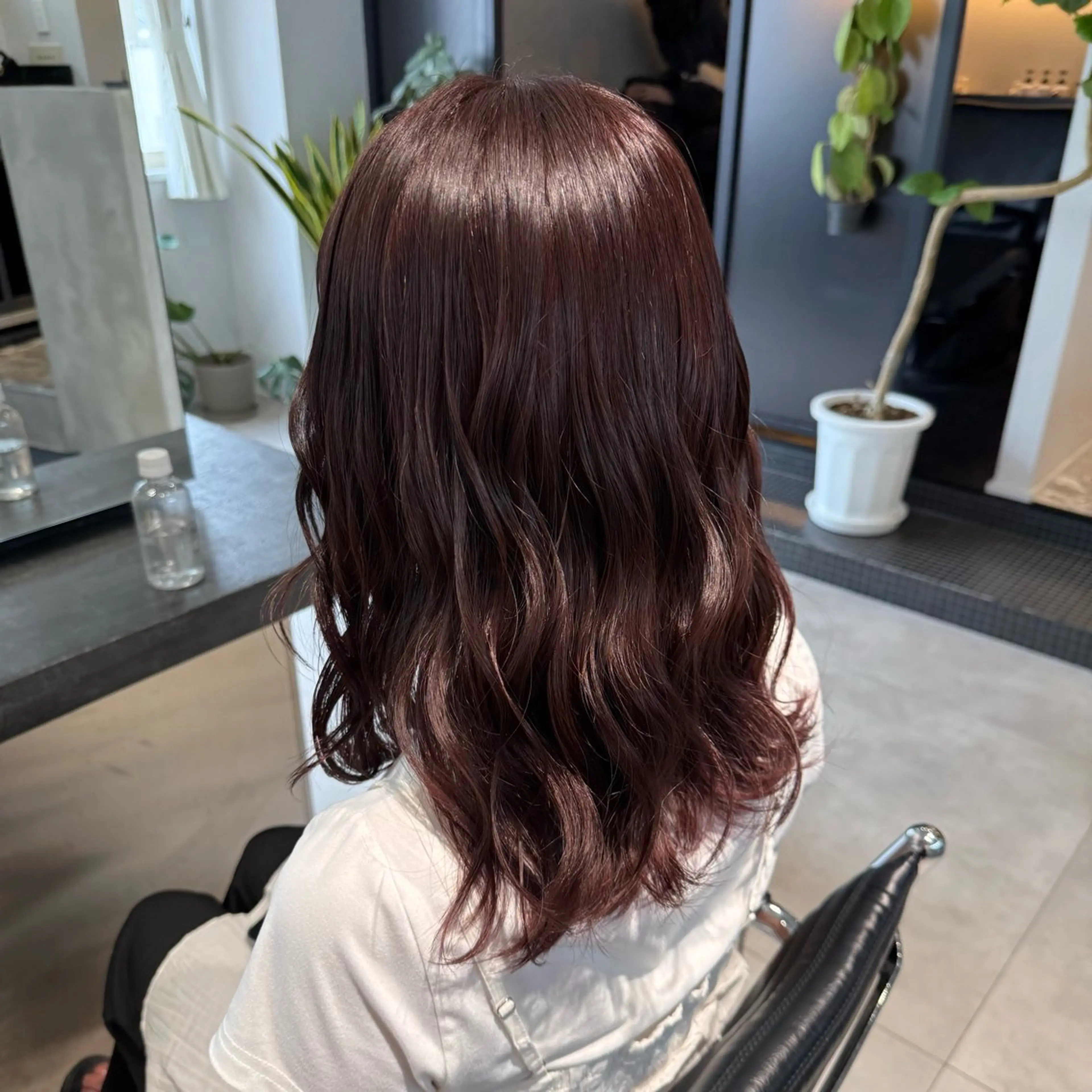 ミディアム ヘアカラー トリートメント あおい/透明感 /ハイトーンのヘアスタイル