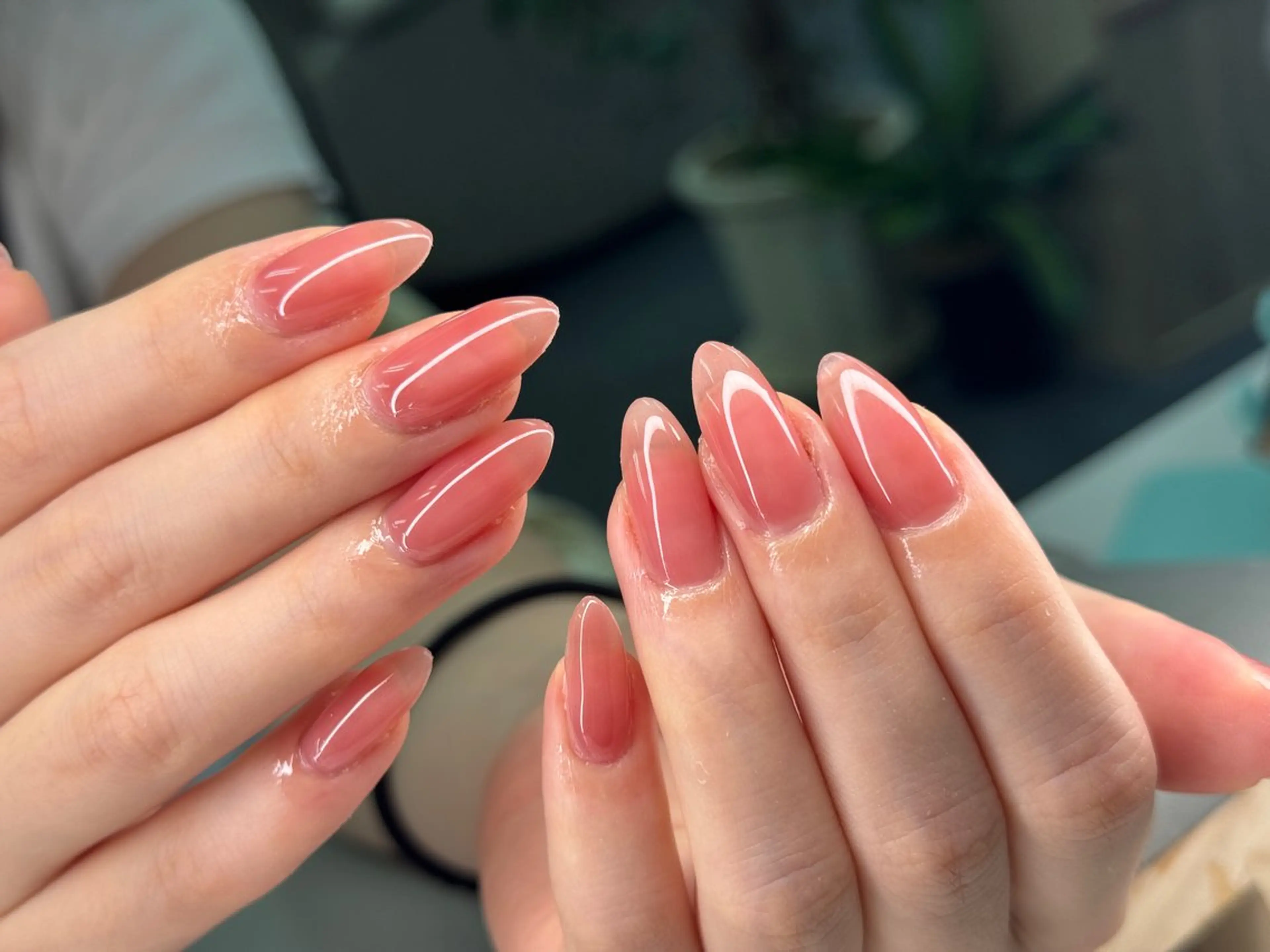 🍎ワンカラー/ラメグラデ（オフなしの写真