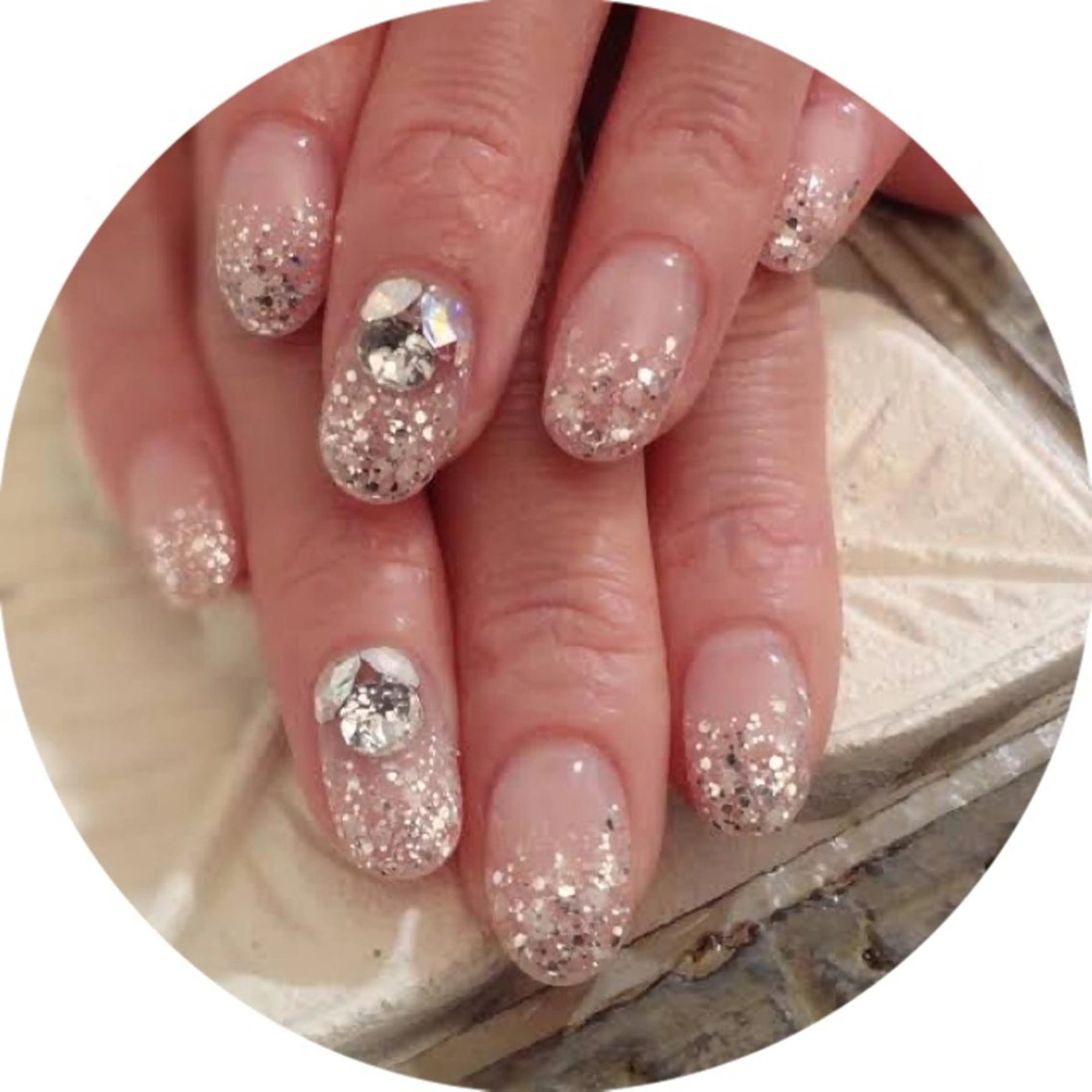 ネイル グラデーション ラメ(グリッター) ラメグラデーション プライベートサロン M's   nailのネイルデザイン