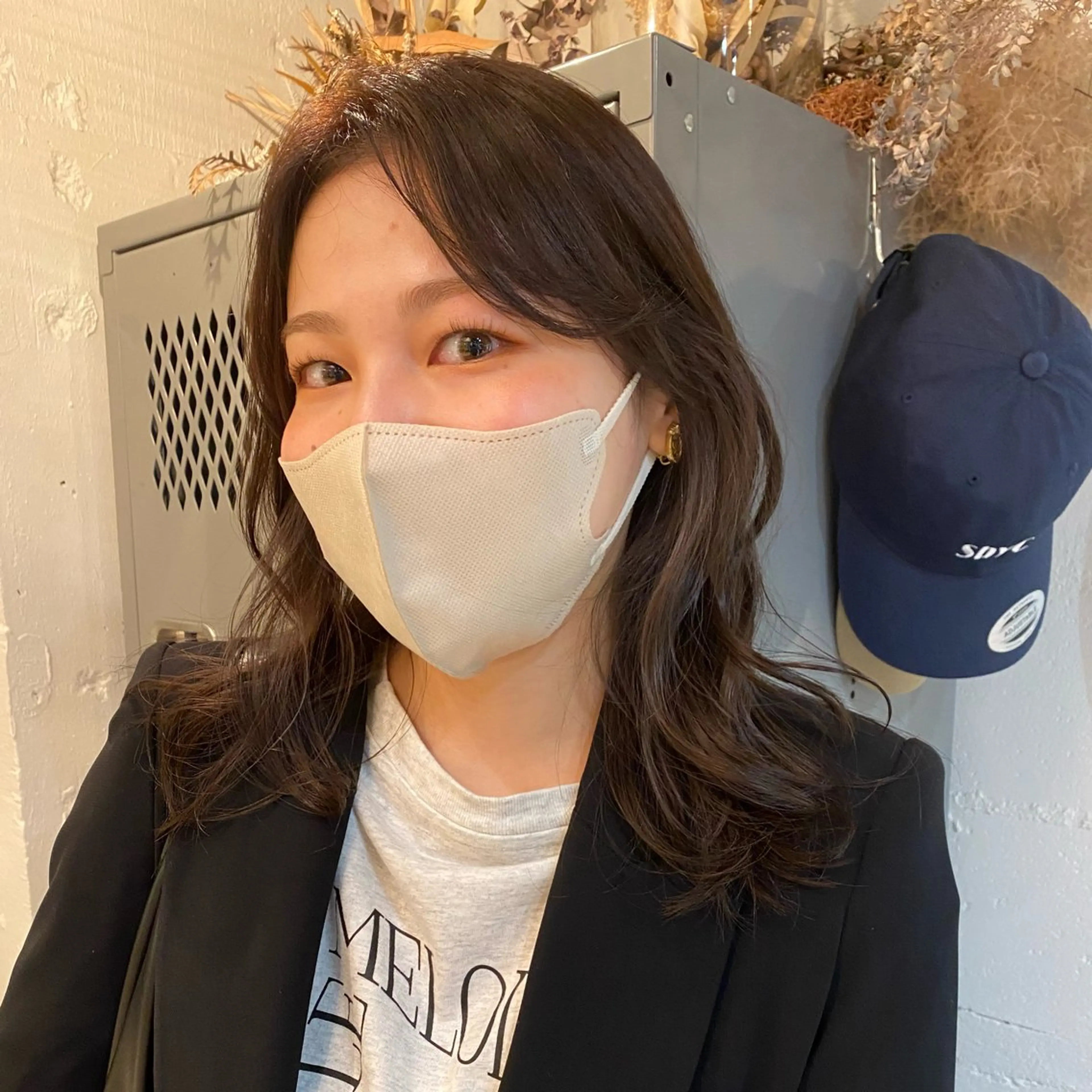 ミディアム 顔周りカット カット ヘアカラー トリートメント chiho🌛ボブ /髪質改善カラー🫧のヘアスタイル