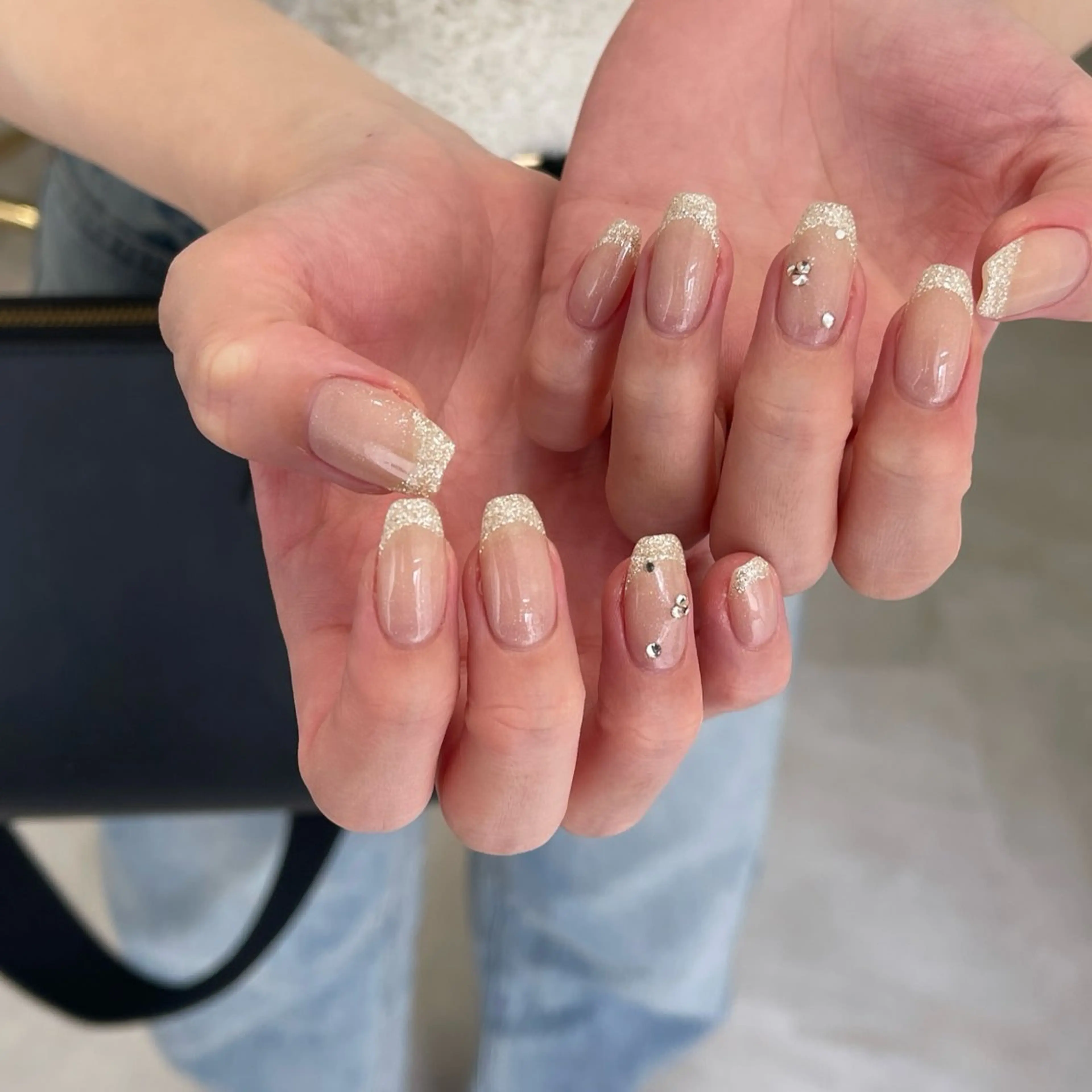 ネイル ストーンネイル ハンドネイル Nail  salon  Lebel所属・Nailsalon Lebelのネイルデザイン