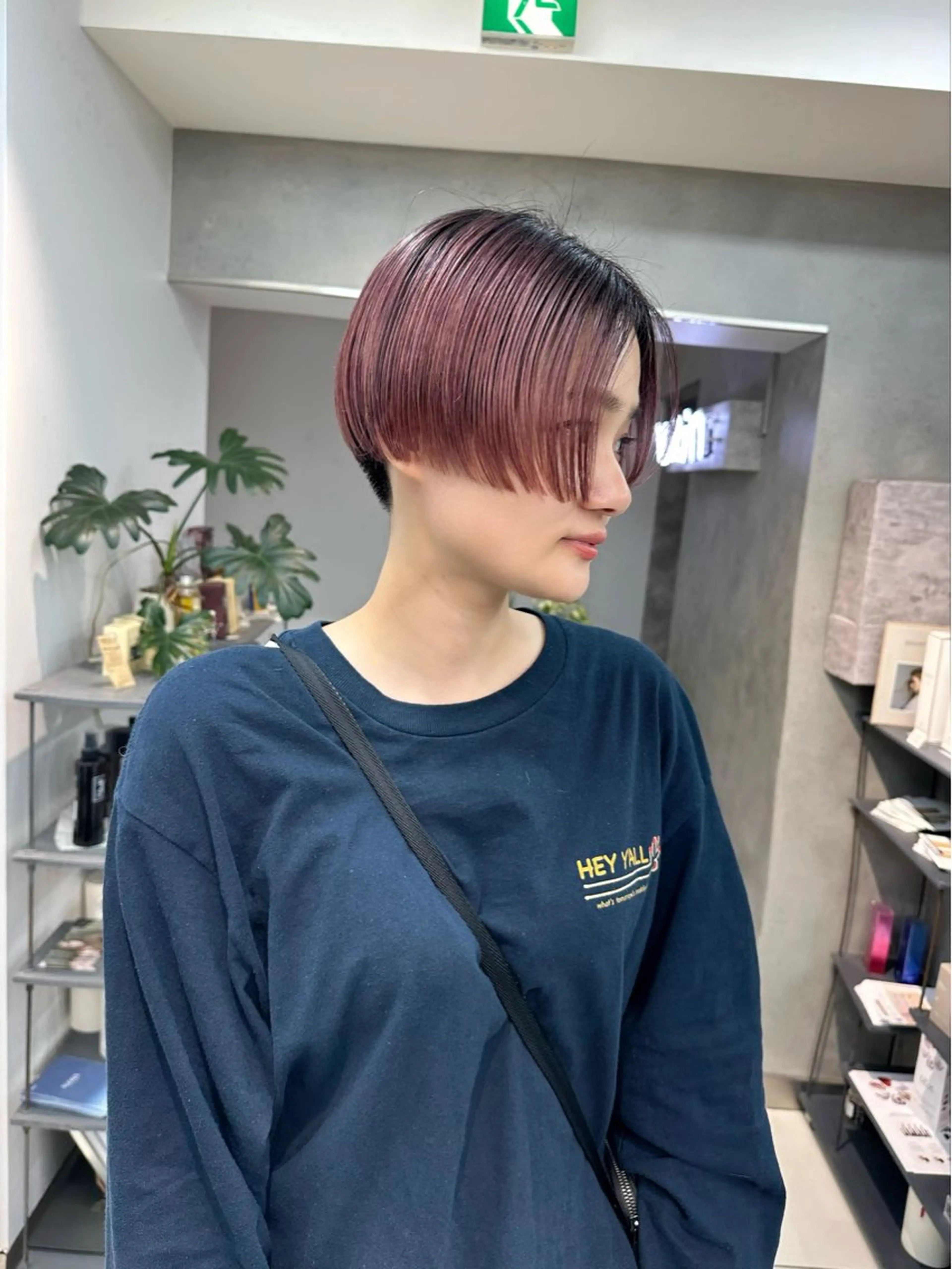 カラー RIN パーマ/暖色カラーのヘアスタイル